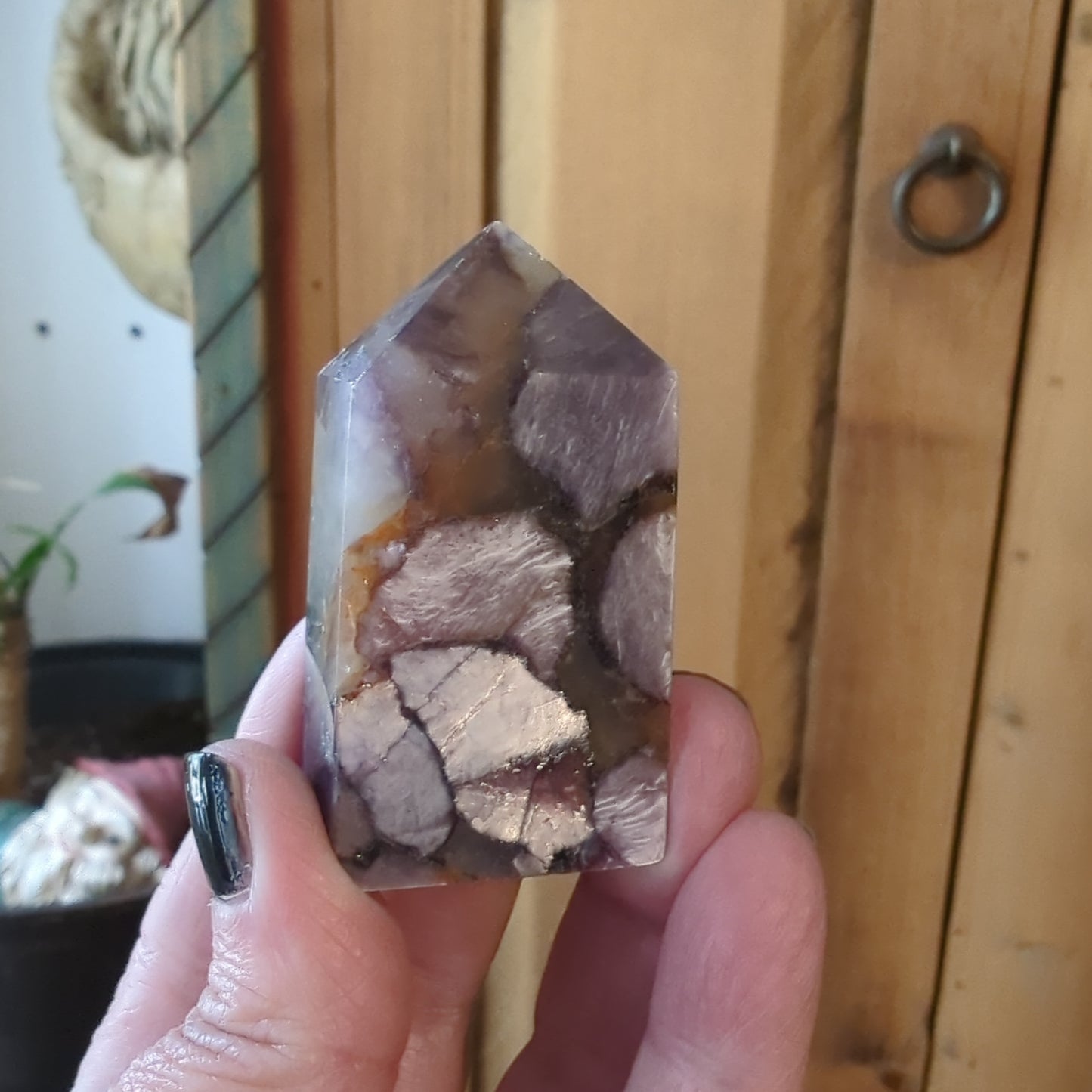 Purple Mica Energy Tower -