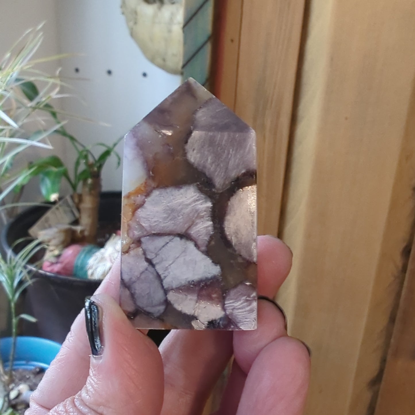 Purple Mica Energy Tower -