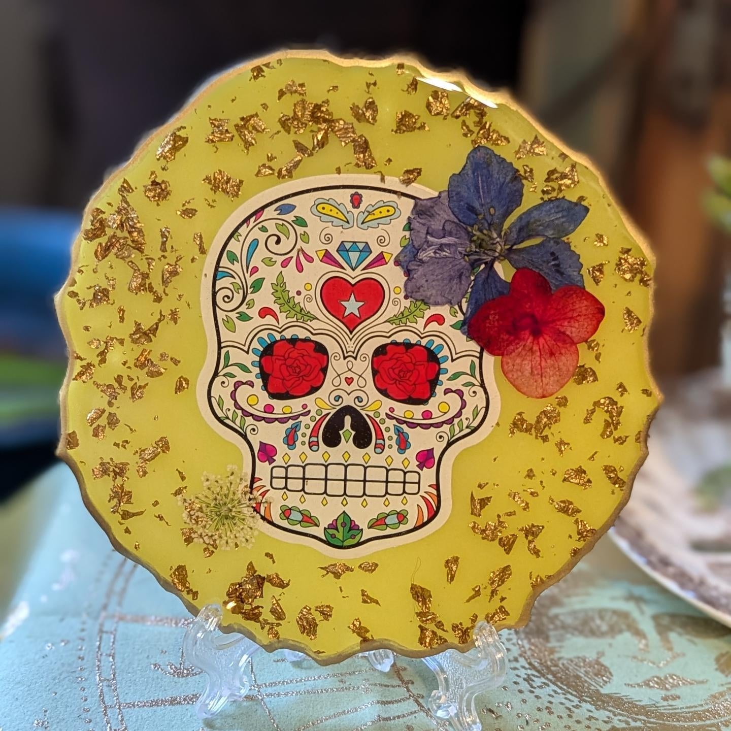 Skull Resin Coasters (Set of 4)