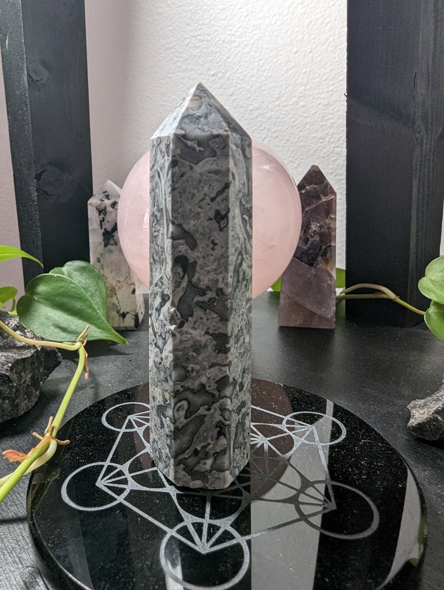 Picasso Jasper Energy Tower - CREATIVITY, UPLIFTING, GROUNDING