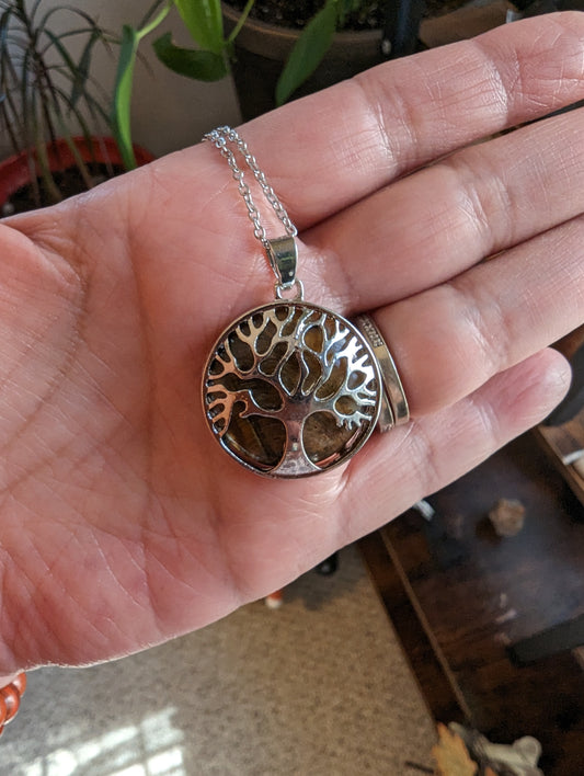 Tree of Life Pendant (Tigers Eye) - VITALITY, CONFIDENCE, MOTIVATION