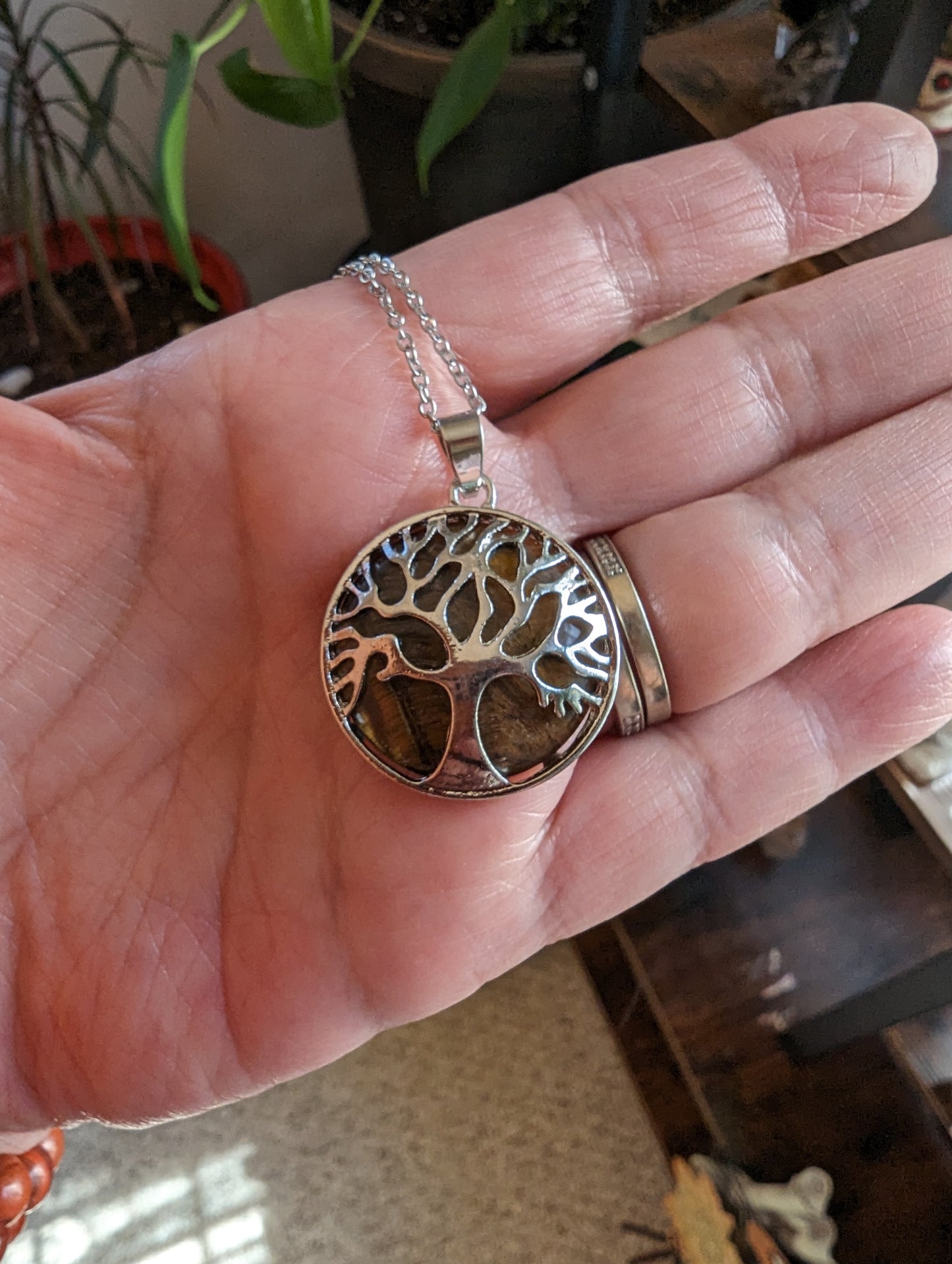 Tree of Life Pendant (Tigers Eye) - VITALITY, CONFIDENCE, MOTIVATION