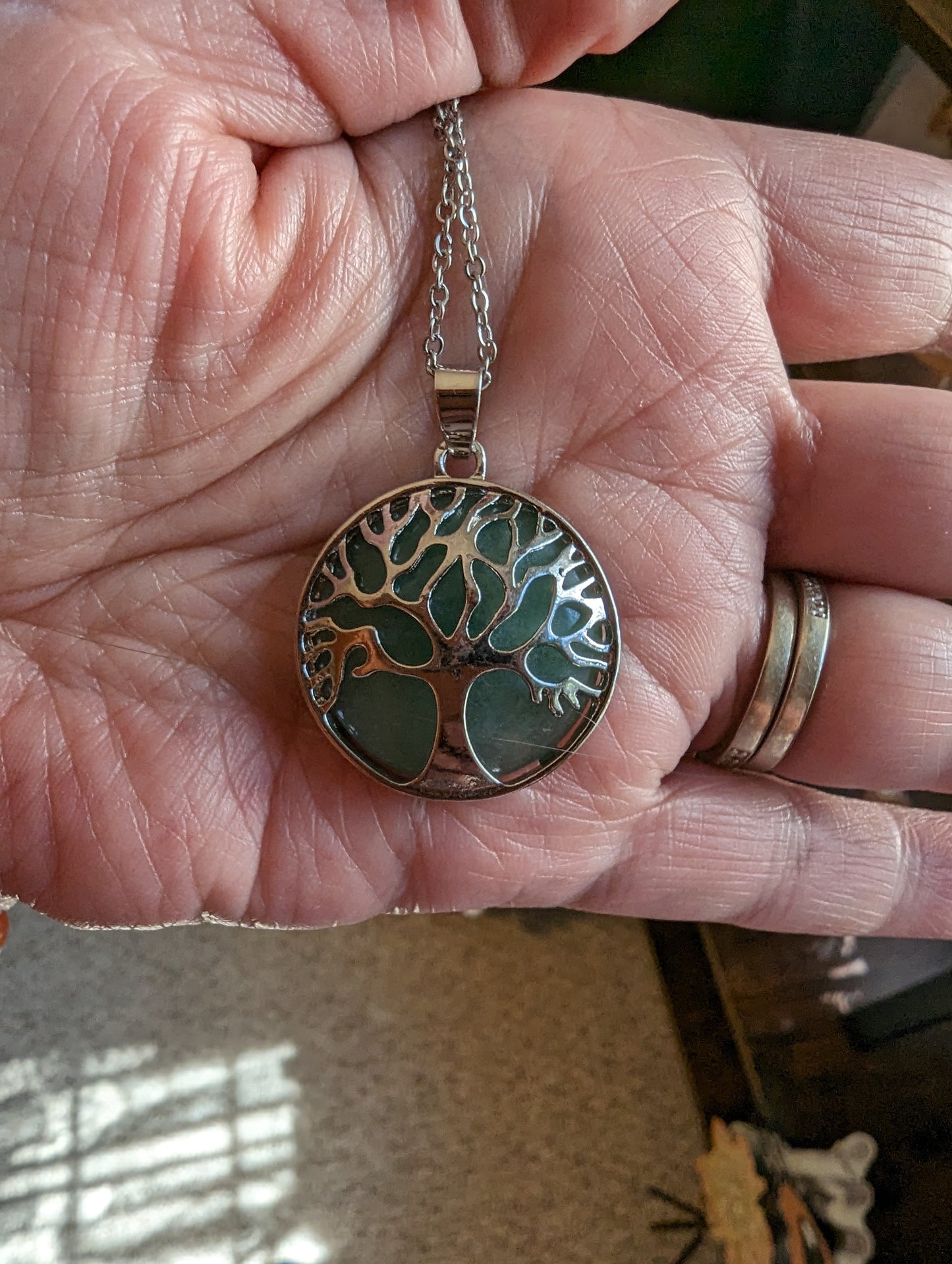 Tree of Life Pendant (Green Aventurine) - HEALING, ABUNDANCE, GROWTH