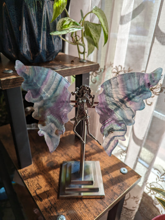 Fairy Wings (Fluorite) - GROWTH, RE-ENERGIZE- HEALING