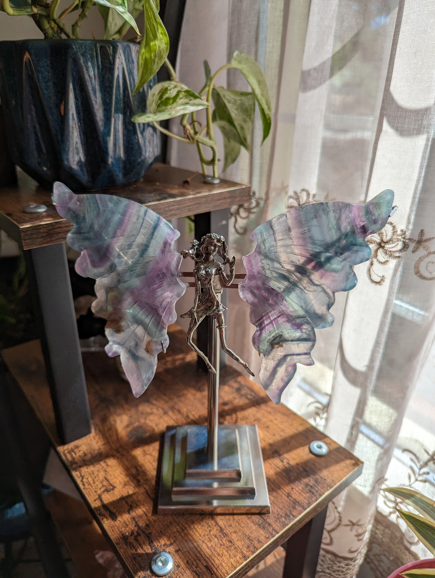 Fairy Wings (Fluorite) - GROWTH, RE-ENERGIZE- HEALING