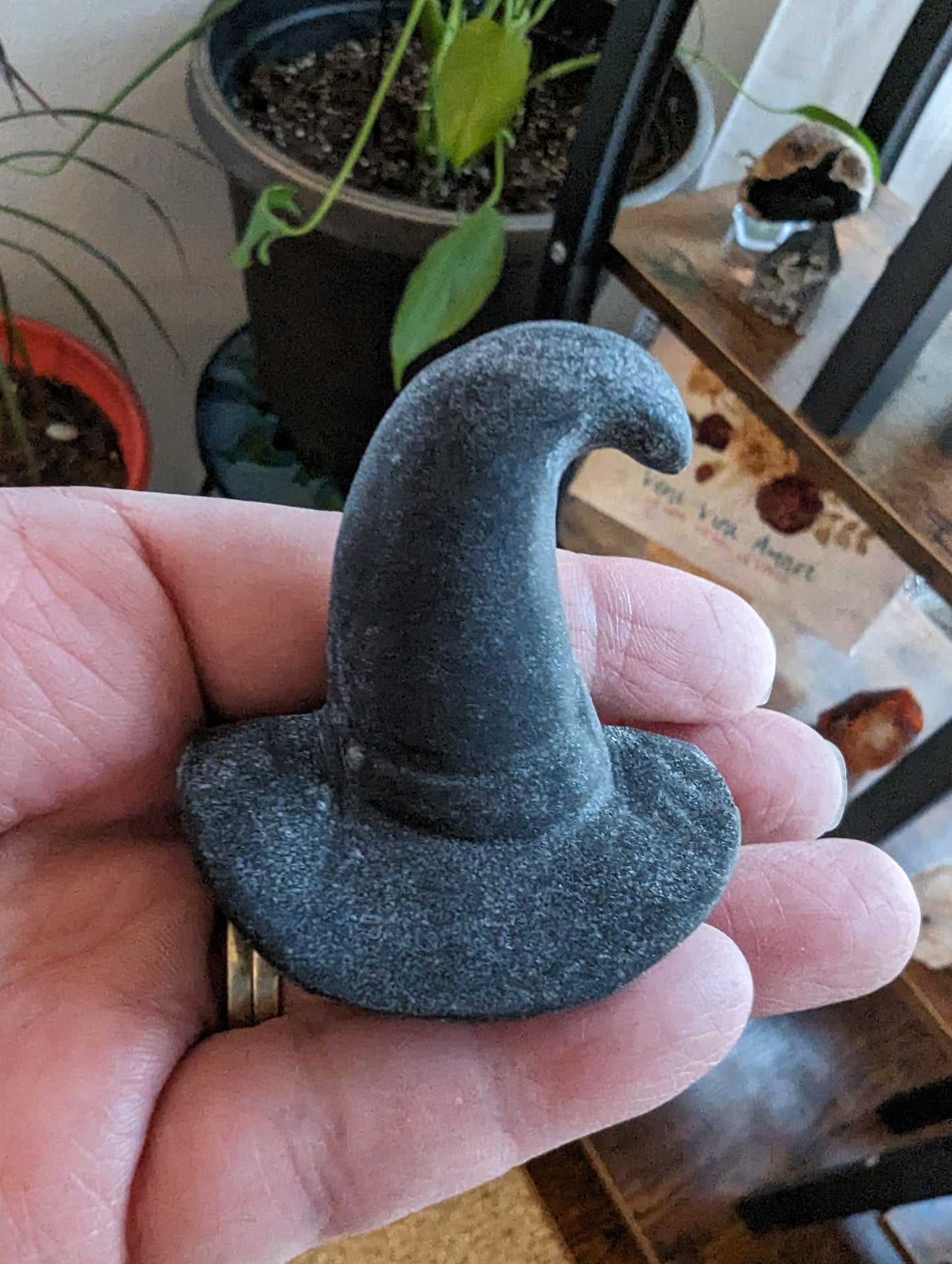 Old Witches Hat (Black Obsidian) - PROTECTION, TRANSFORMATION, FULFILMENT