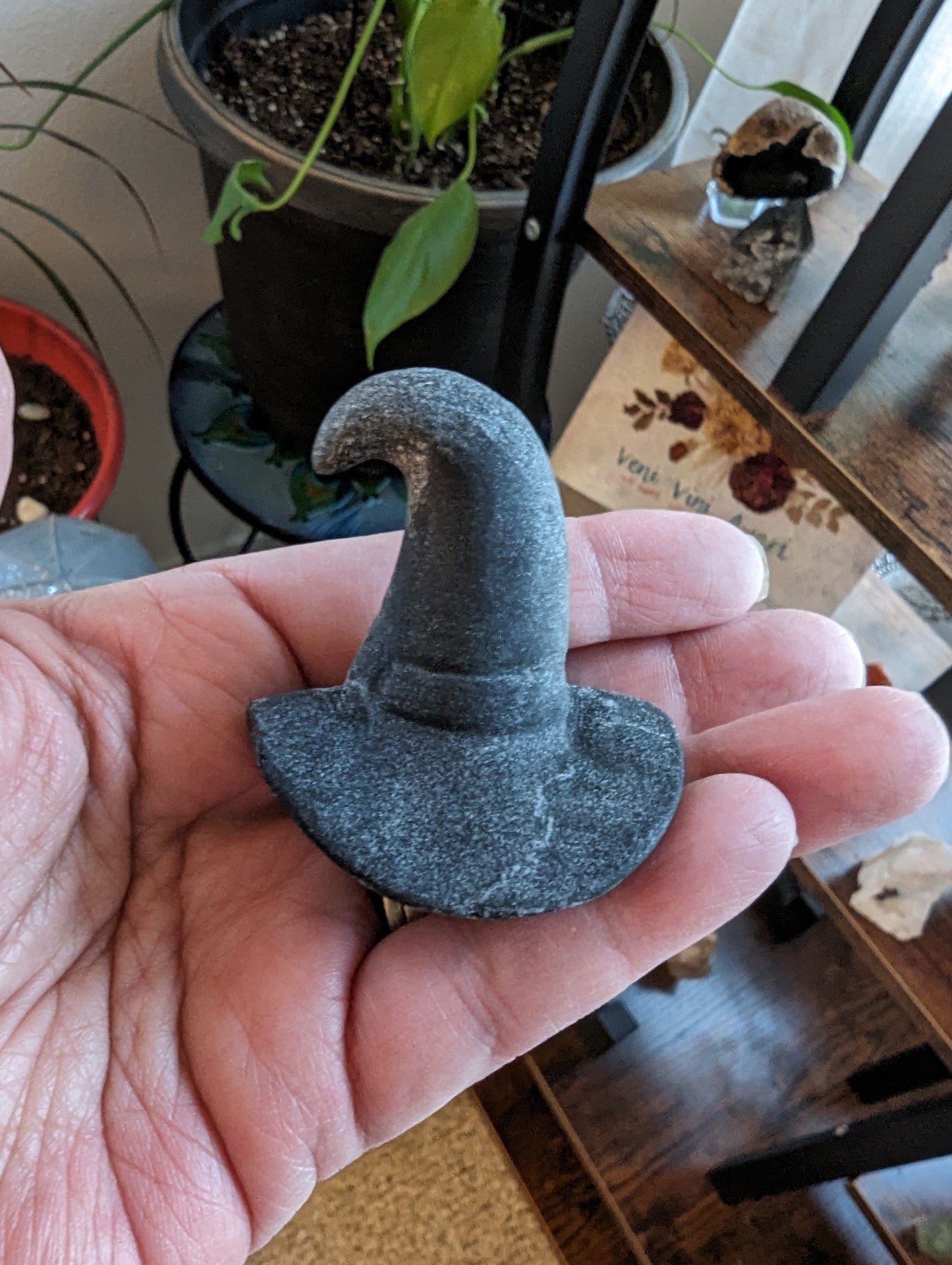 Old Witches Hat (Black Obsidian) - PROTECTION, TRANSFORMATION, FULFILMENT