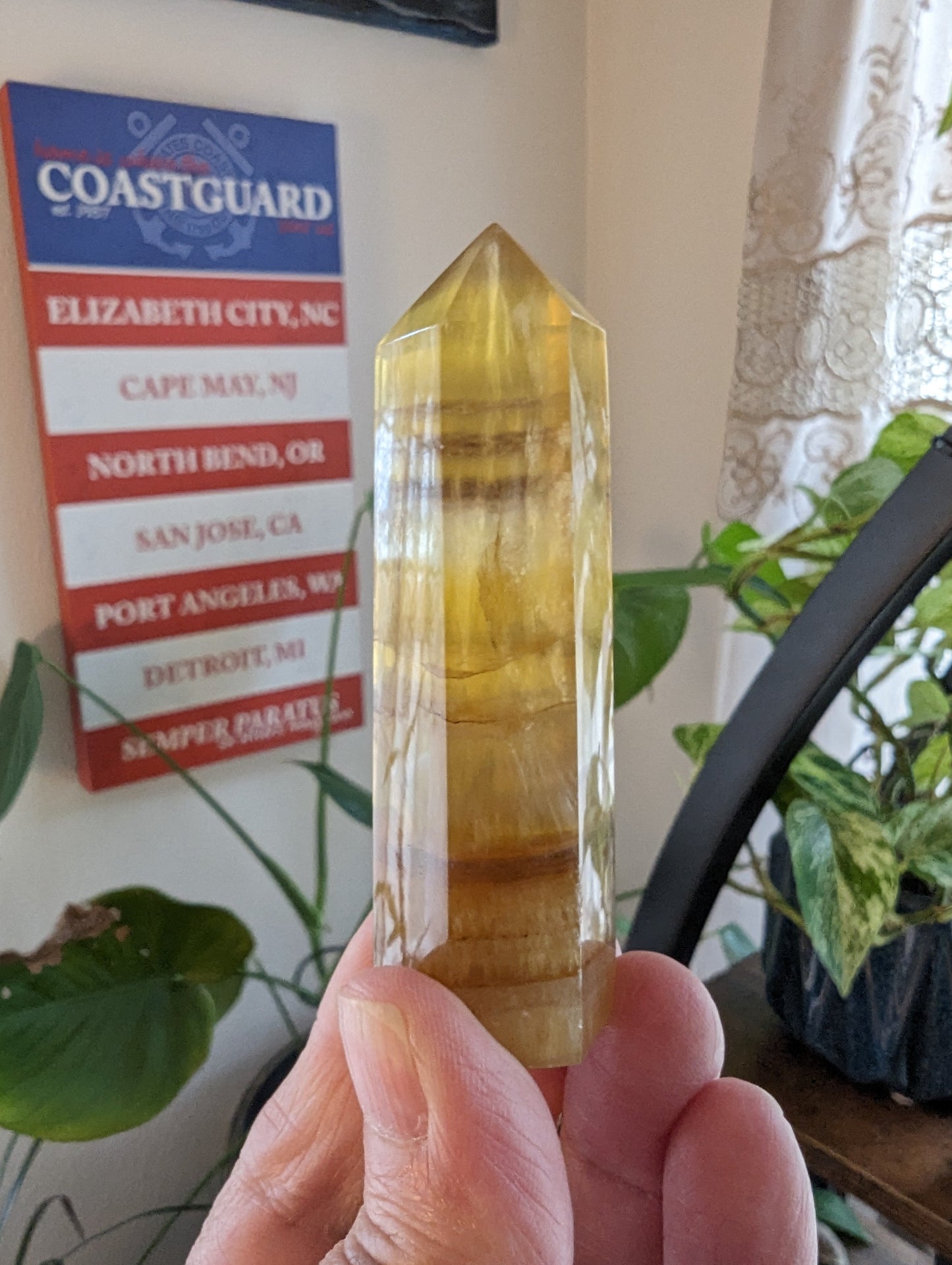 Yellow Fluorite Energy Tower - GROWTH, RE-ENERGIZE- HEALING