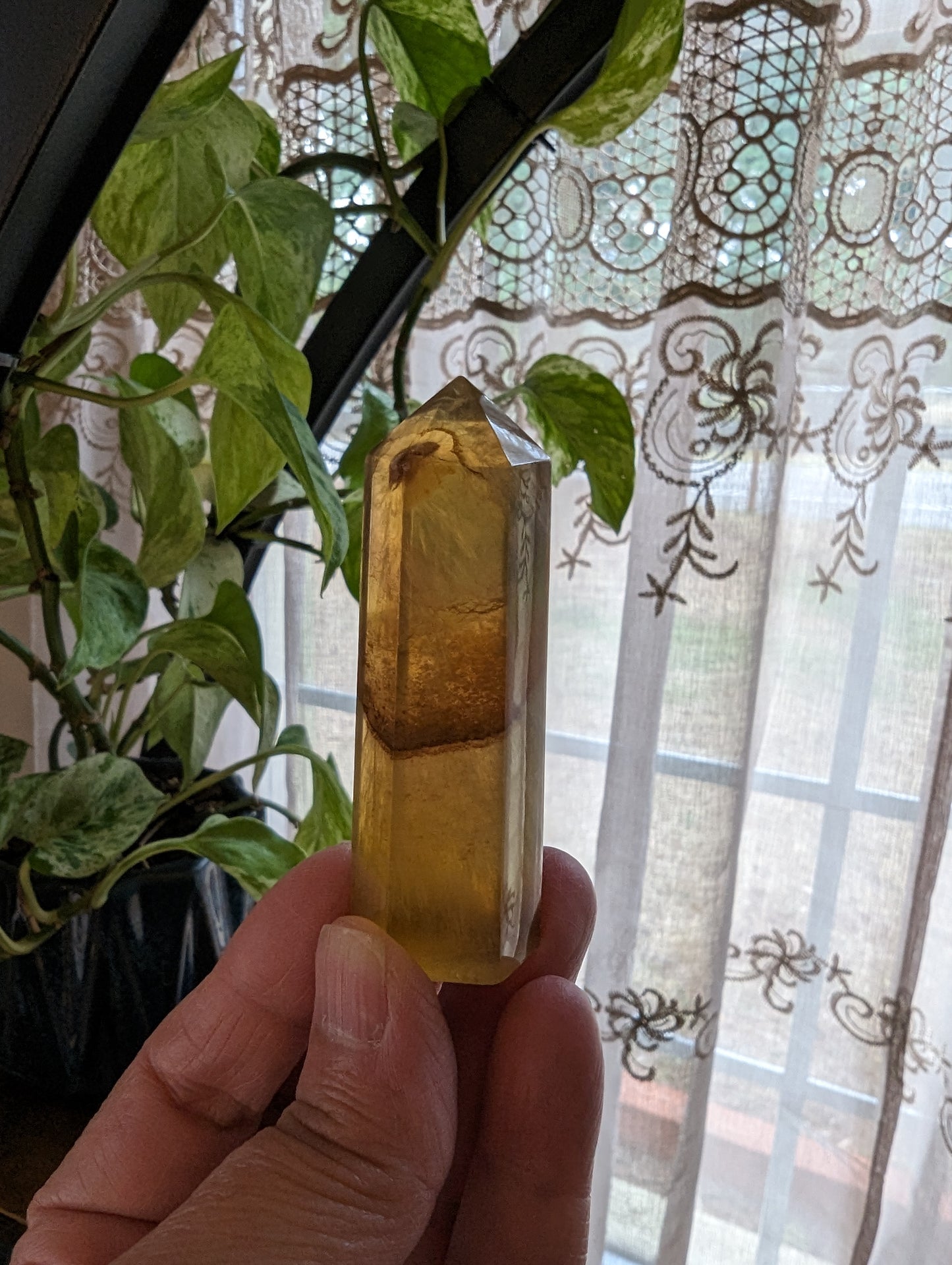 Yellow Fluorite Energy Tower - GROWTH, RE-ENERGIZE- HEALING