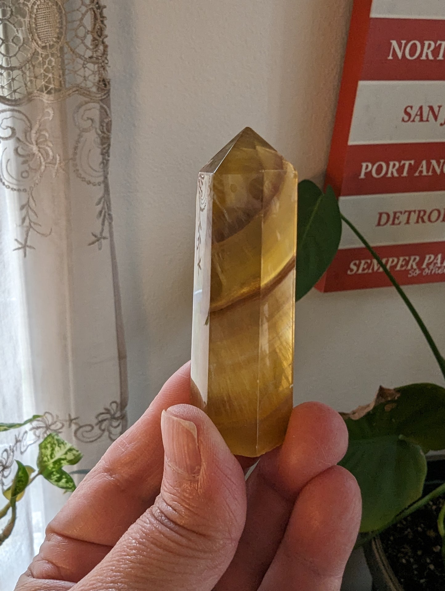 Yellow Fluorite Energy Tower - GROWTH, RE-ENERGIZE- HEALING