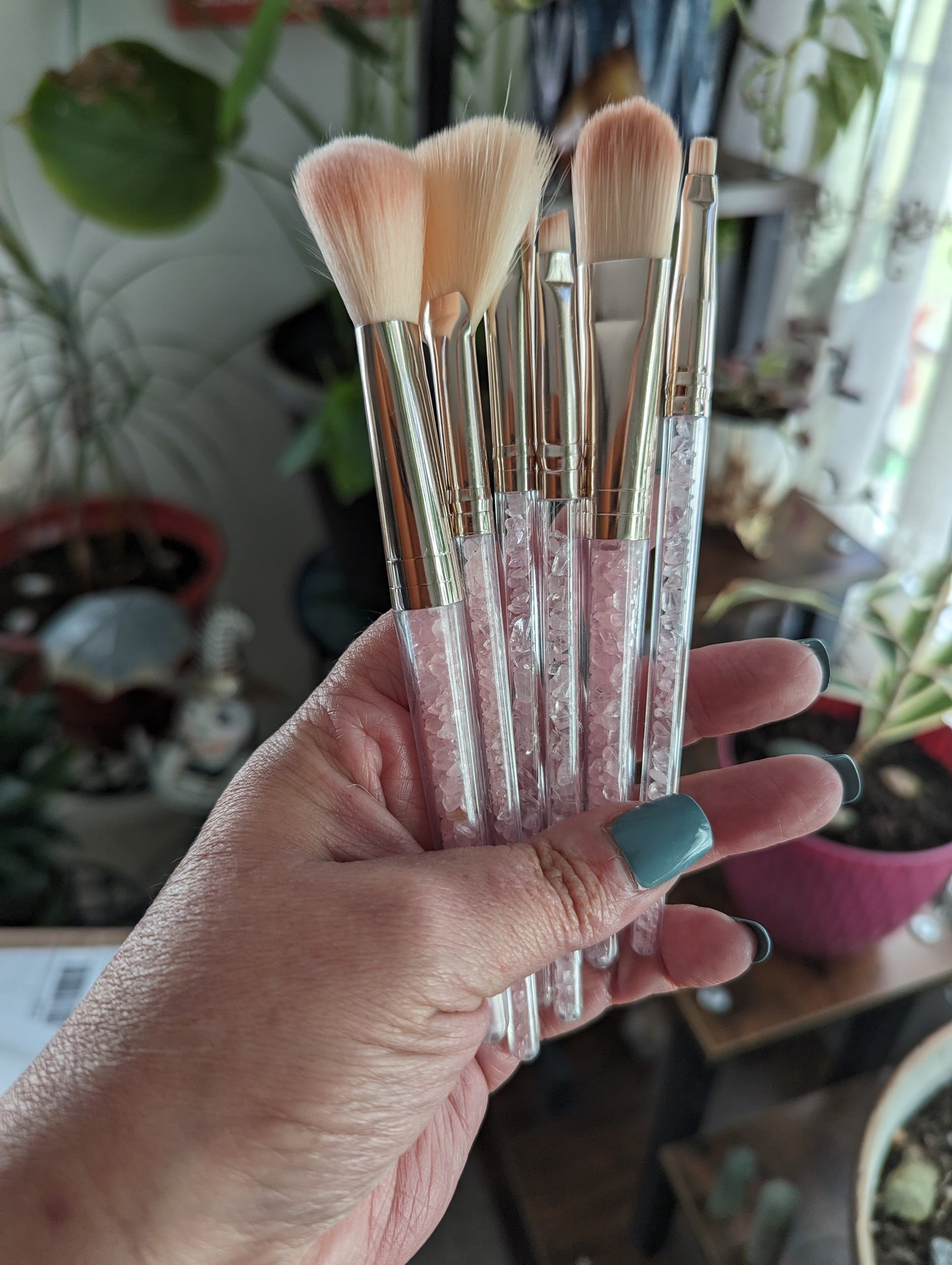 Makeup Brush Set (Rose Quartz)