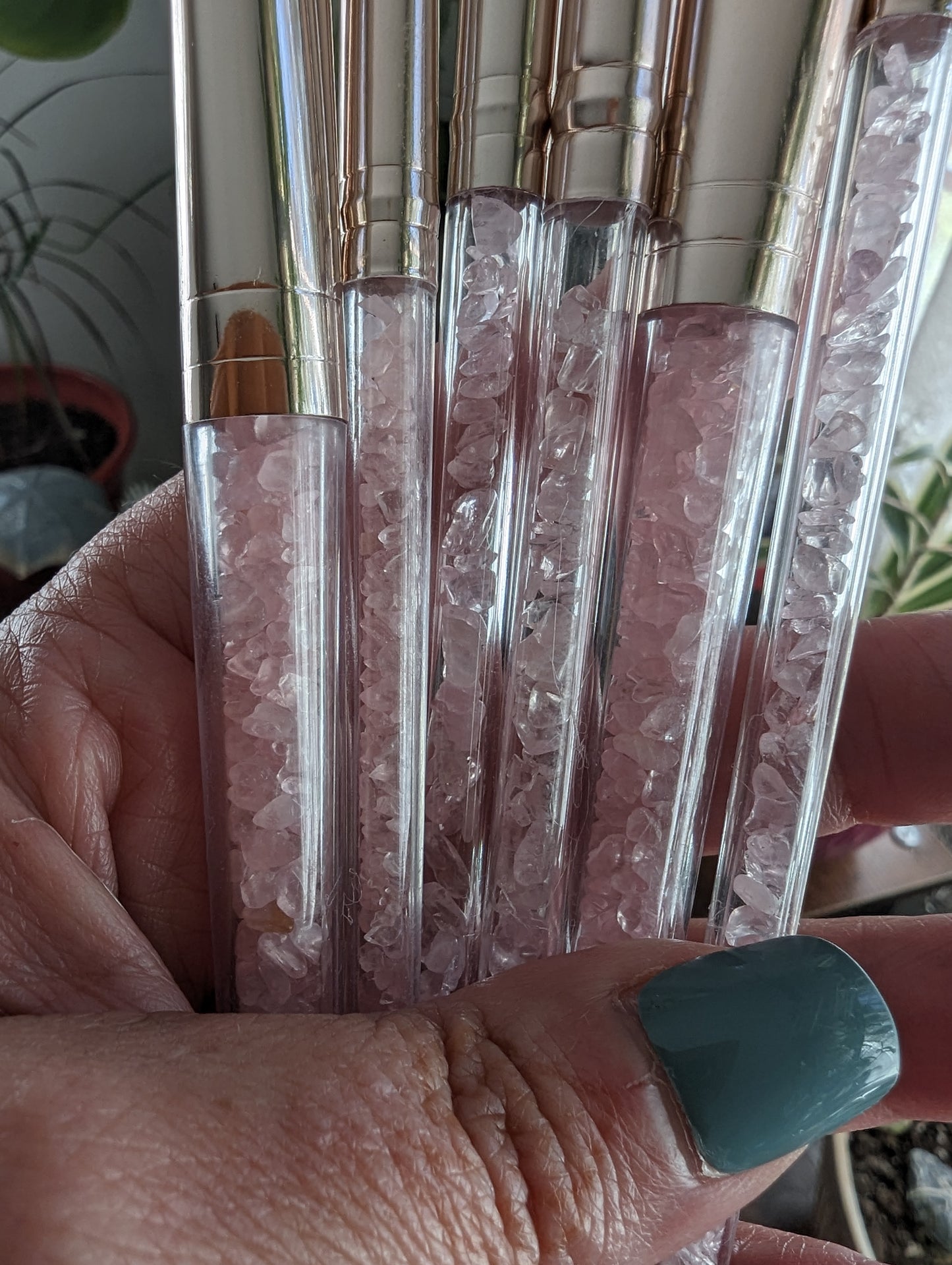 Makeup Brush Set (Rose Quartz)