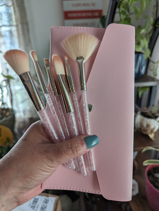 Makeup Brush Set (Rose Quartz)