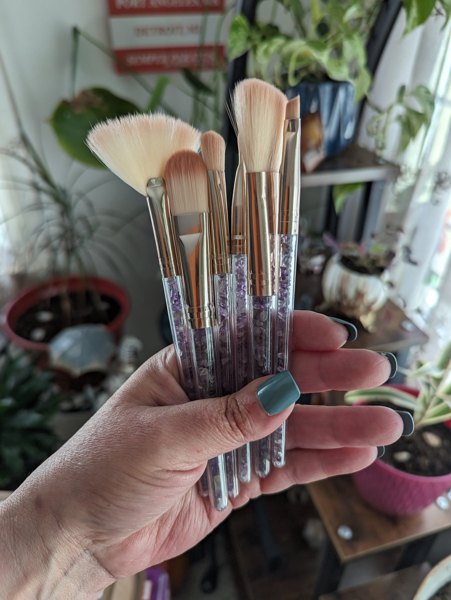 Makeup Brush Set (Amethyst)