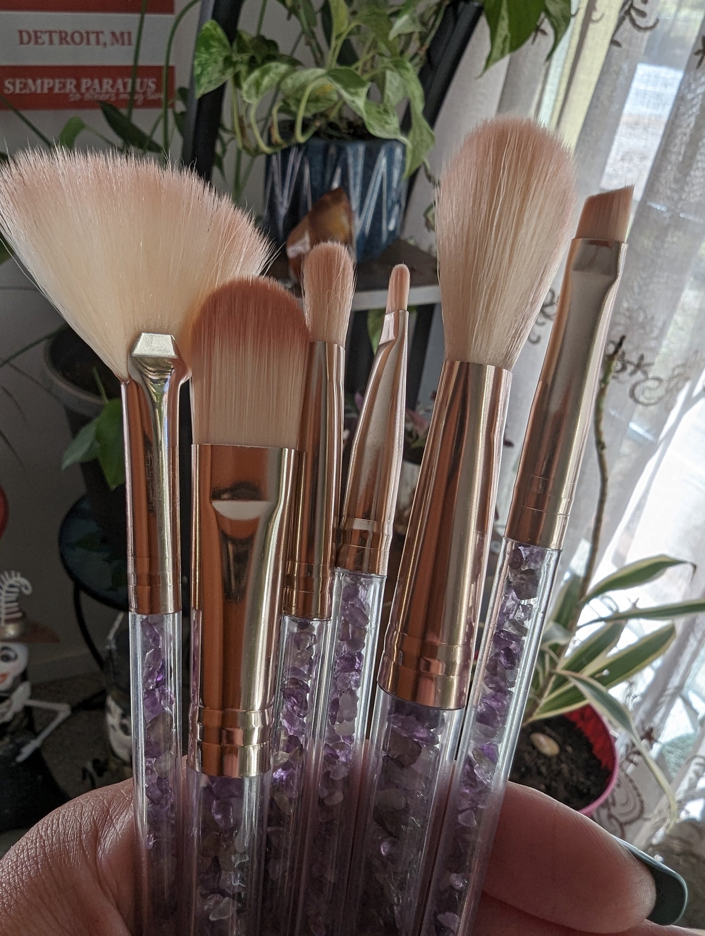 Makeup Brush Set (Amethyst)