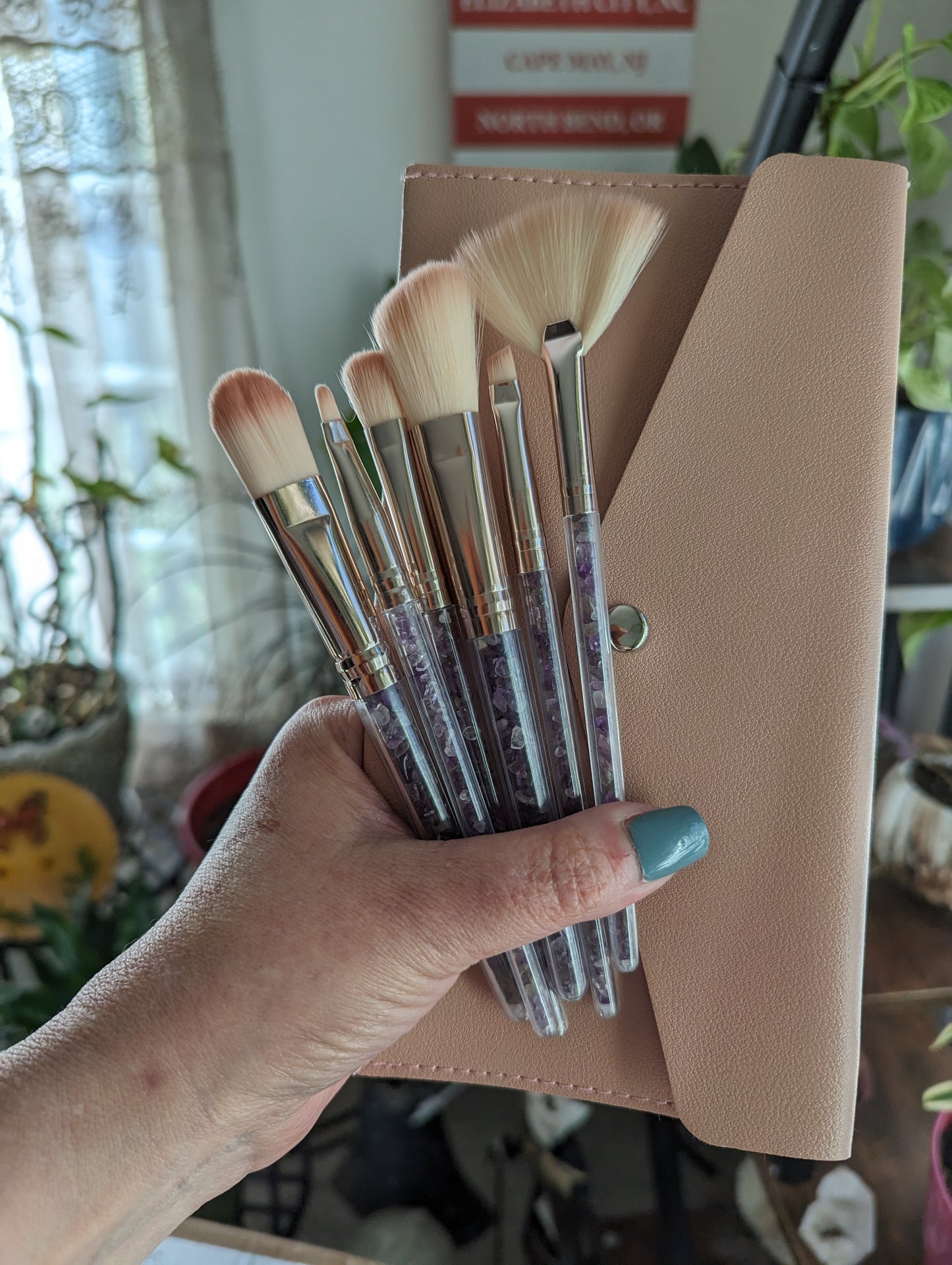 Makeup Brush Set (Amethyst)