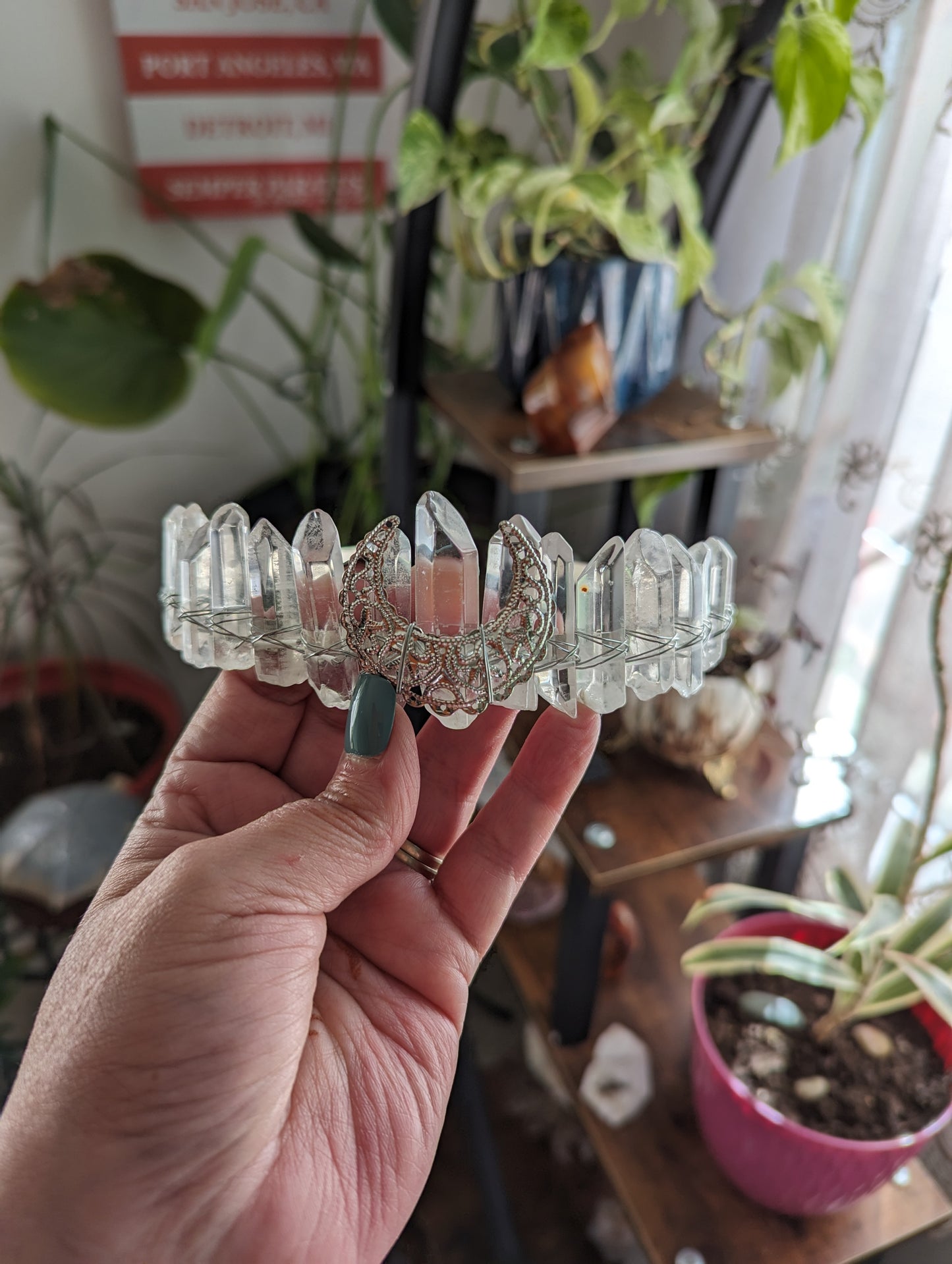 Clear Quartz Crystal Crown - SPIRITUAL GROWTH, PURITY, ENLIGHTENMENT