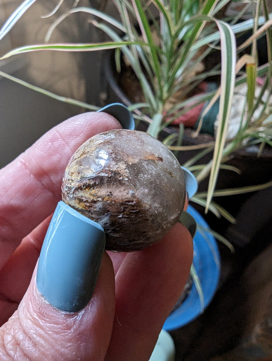 Garden Quartz Mini Sphere - ENHANCES, STIMULATES, HARMONIZES