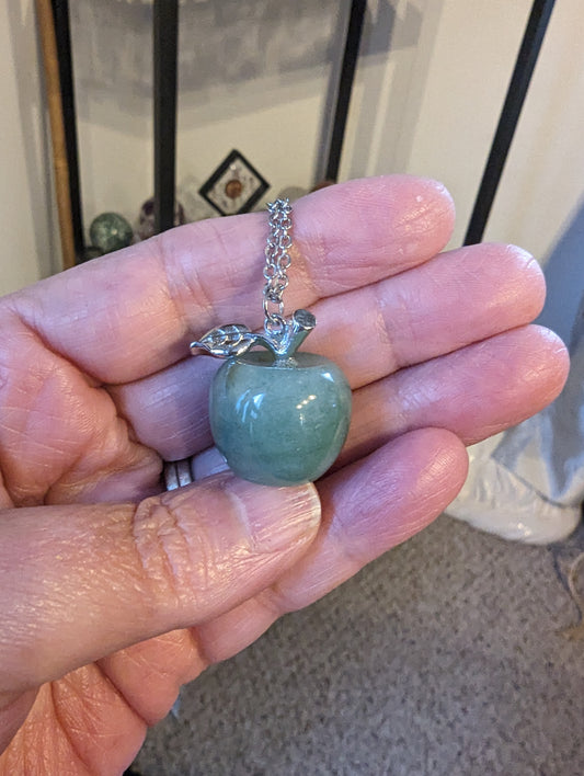 Apple Necklace (Green Aventurine) - HEALING, ABUNDANCE, GROWTH