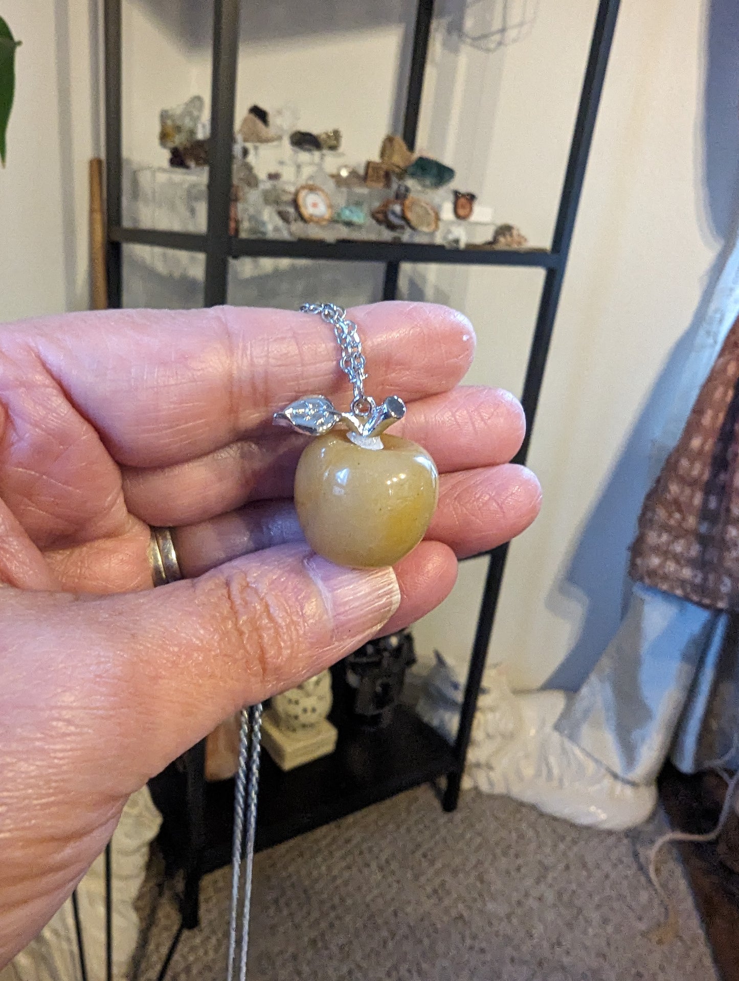 Apple Necklace (Golden Aventurine) Energy - BALANCE, EMOTIONAL DETOX, CREATIVITY