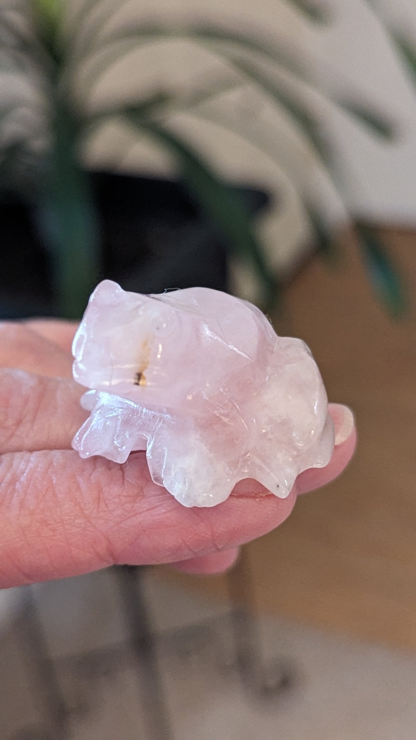 Frog (Rose Quartz) - LOVE, PROTECTION, FORGIVENESS