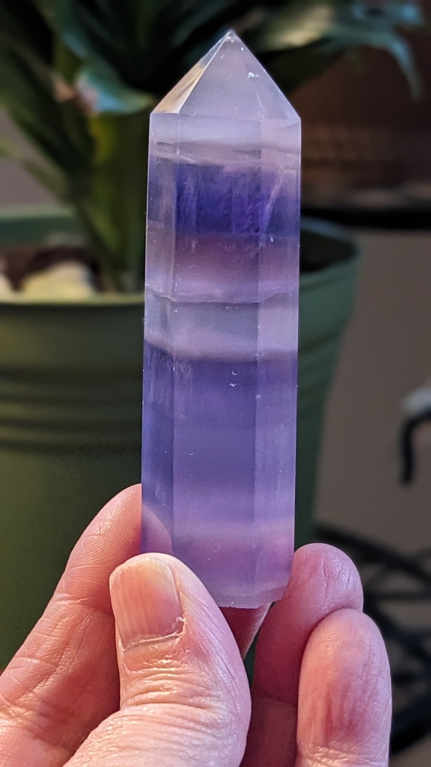 Purple Fluorite Energy Tower - INTUITION, PROTECTION, FOCUS