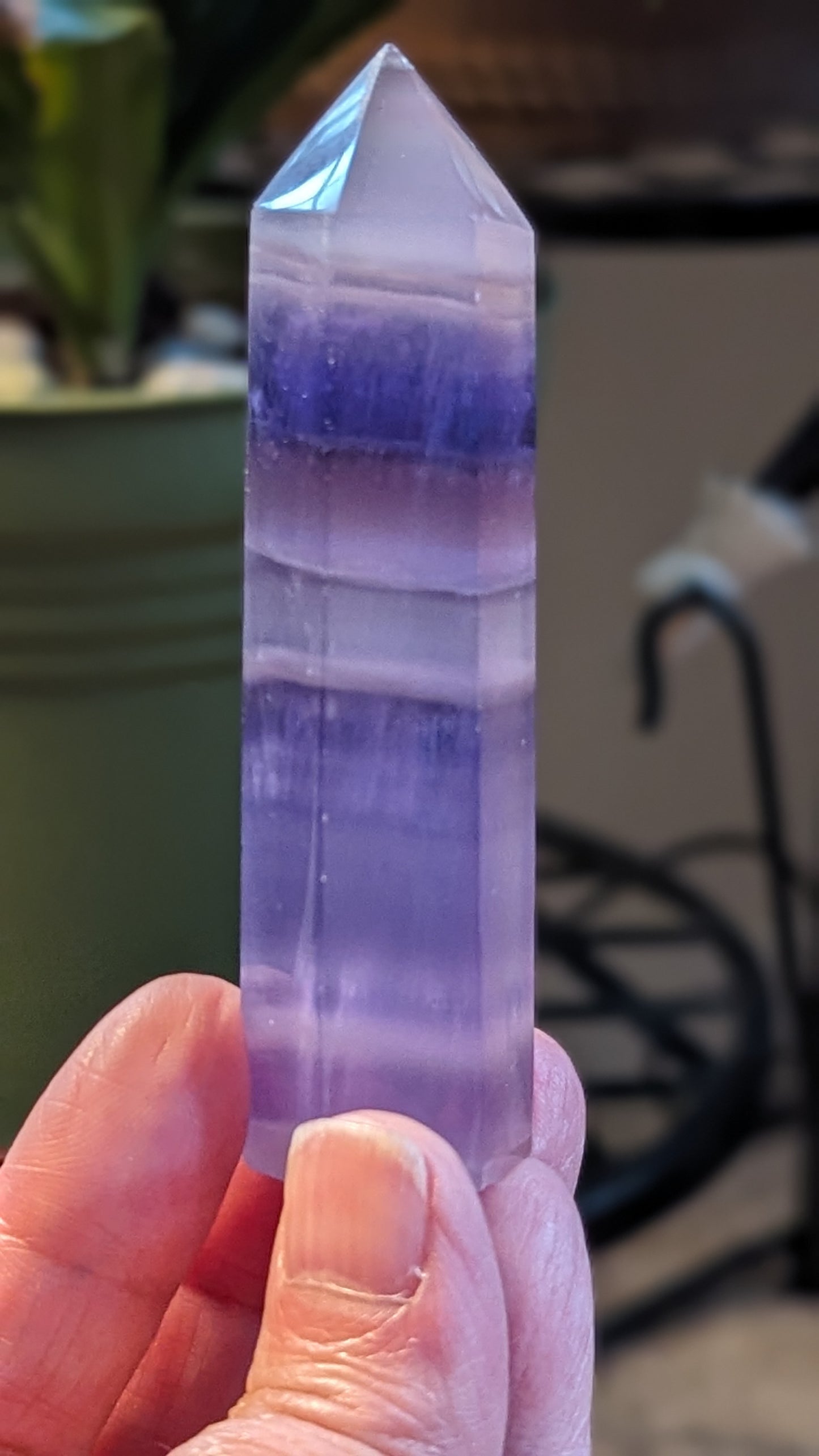 Purple Fluorite Energy Tower - INTUITION, PROTECTION, FOCUS