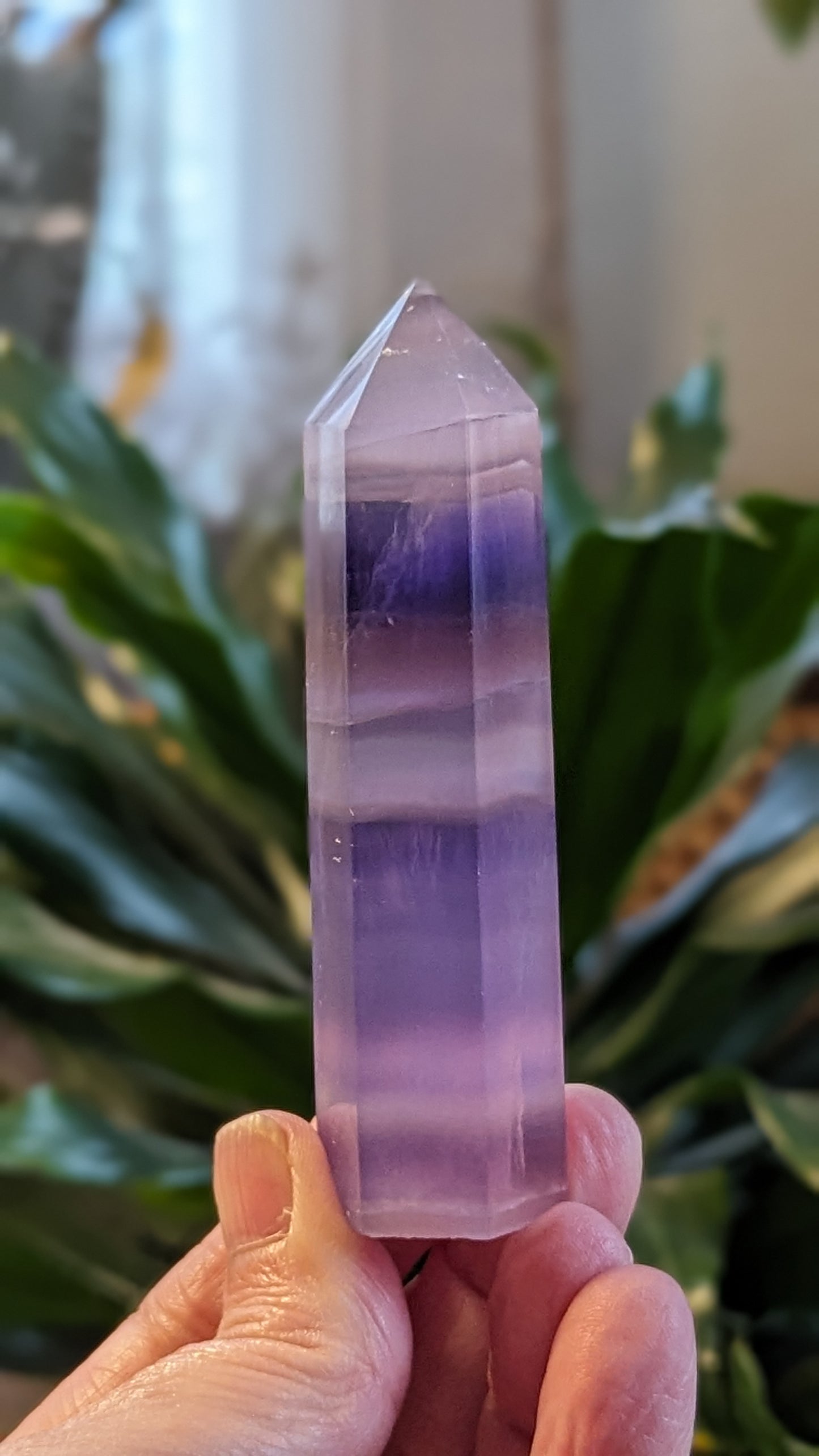 Purple Fluorite Energy Tower - INTUITION, PROTECTION, FOCUS