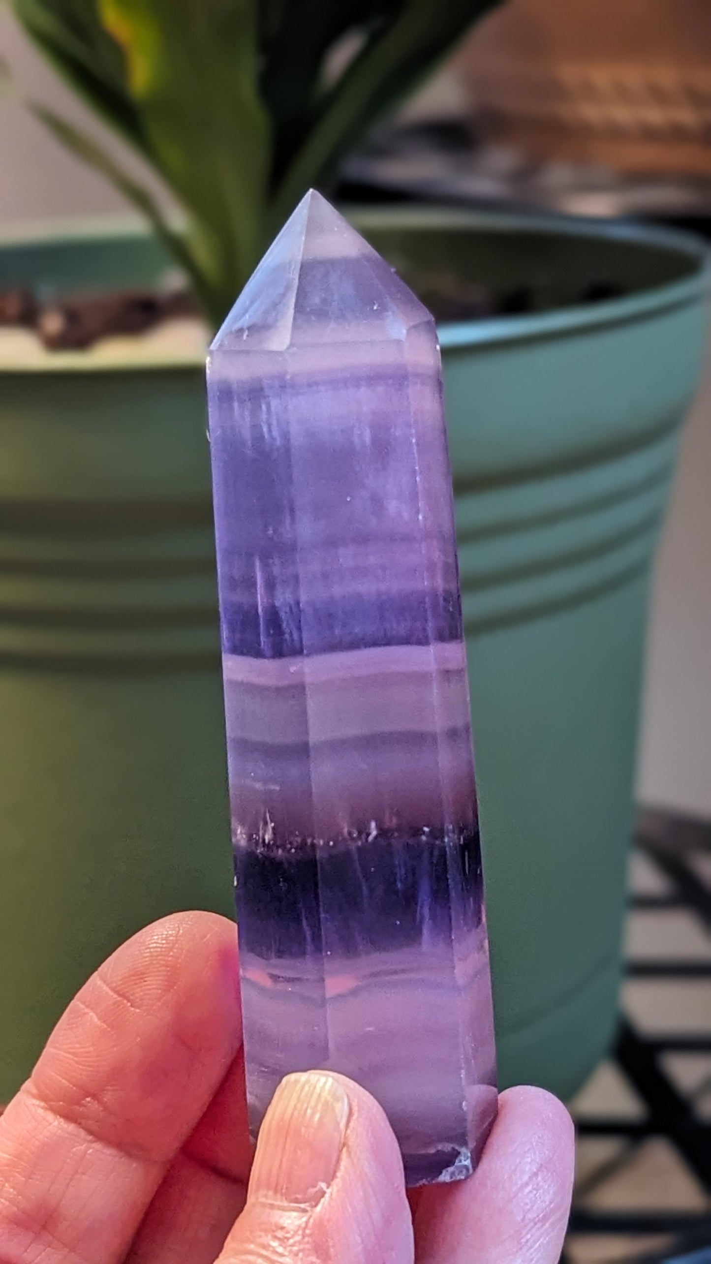 Purple Fluorite Energy Tower - INTUITION, PROTECTION, FOCUS