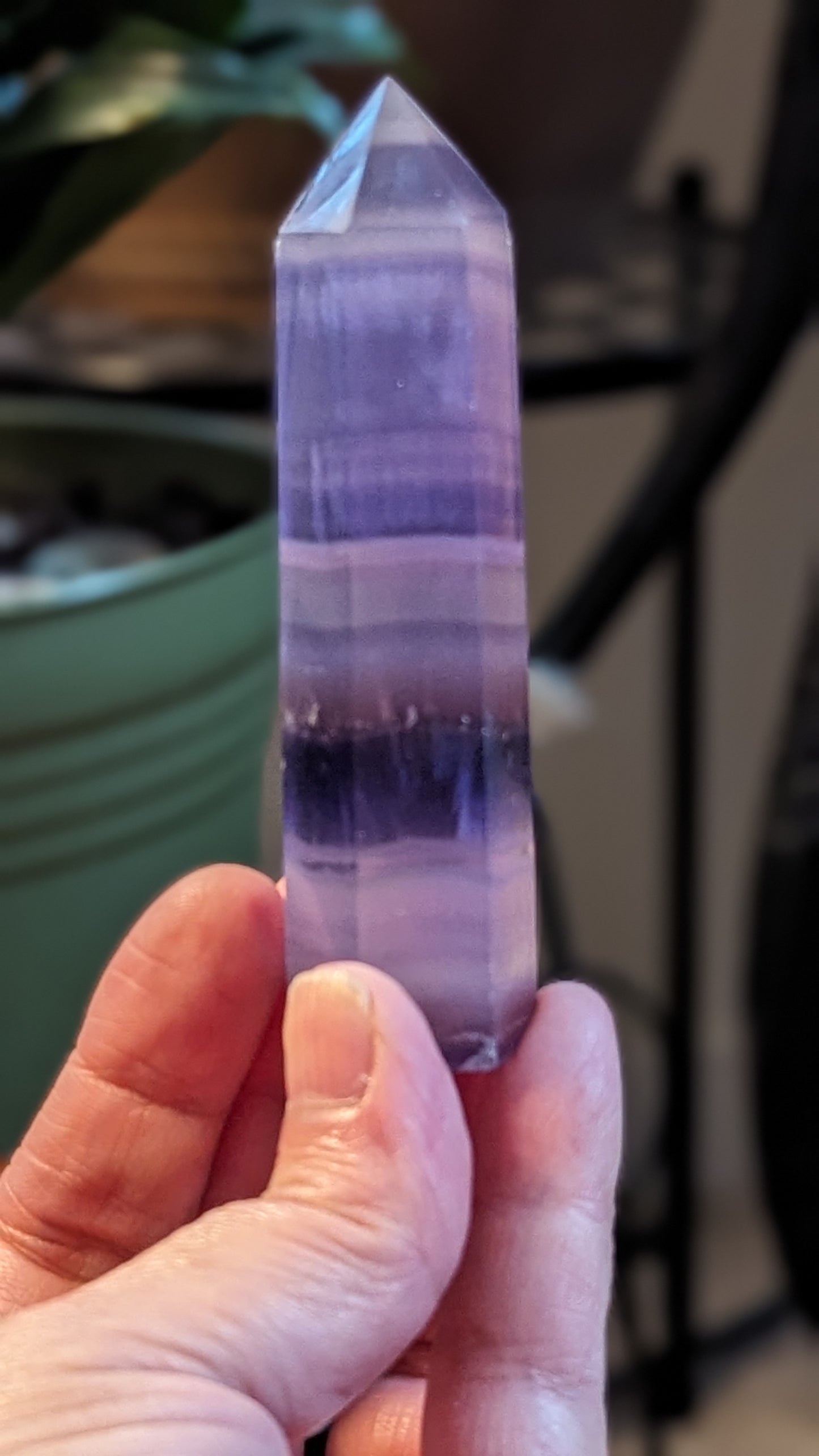 Purple Fluorite Energy Tower - INTUITION, PROTECTION, FOCUS