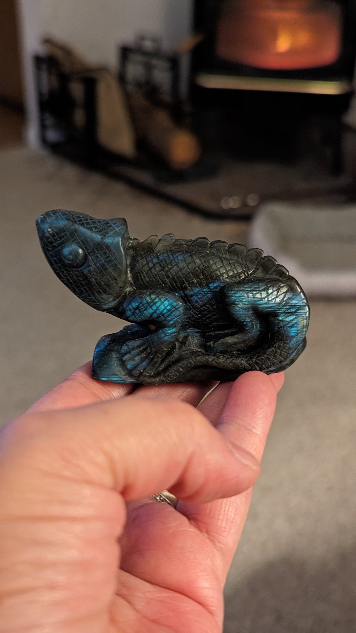 Labradorite Lizzard - STRENGTH, TRANSFORMATION, INTUITION