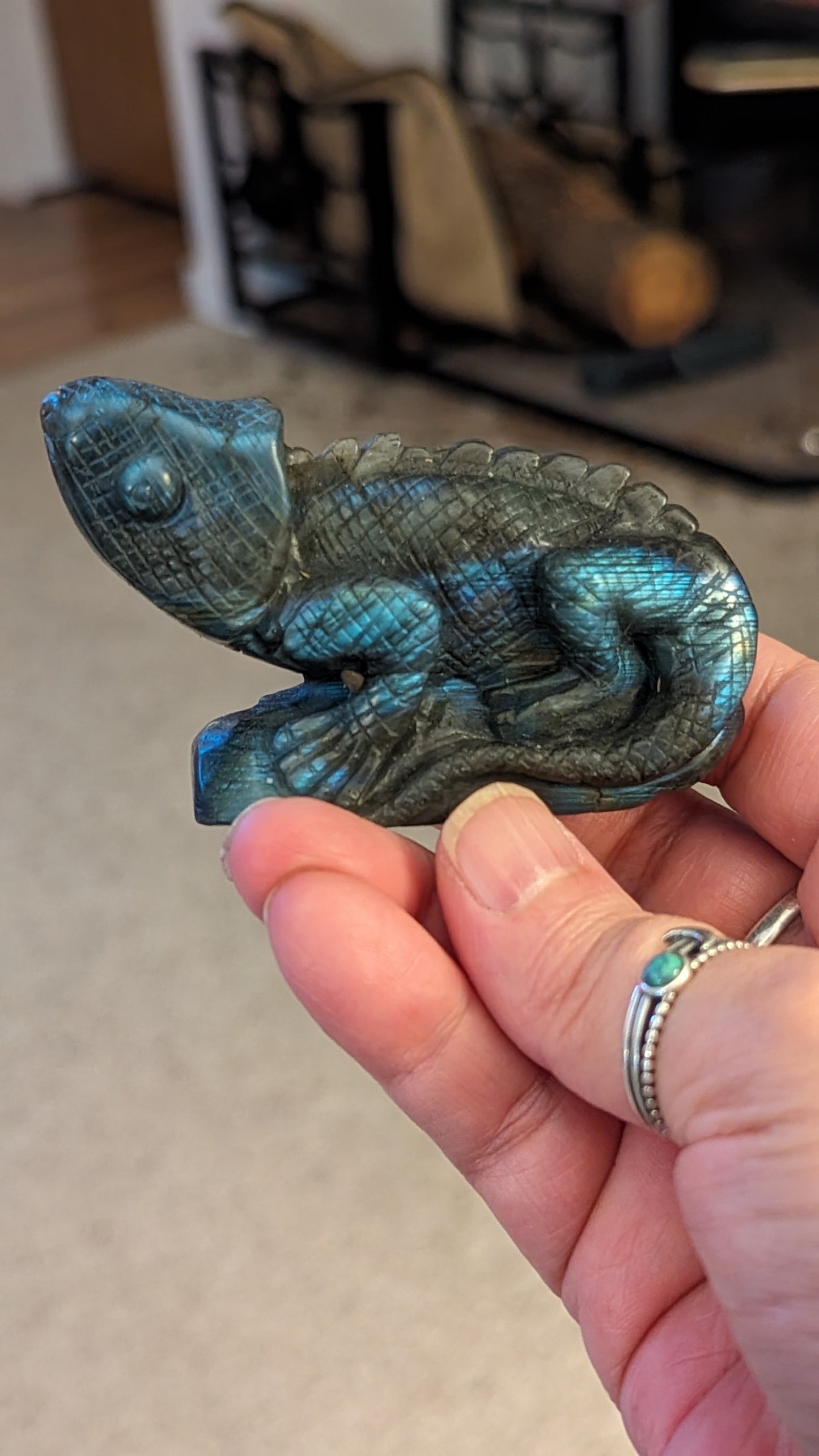 Labradorite Lizzard - STRENGTH, TRANSFORMATION, INTUITION