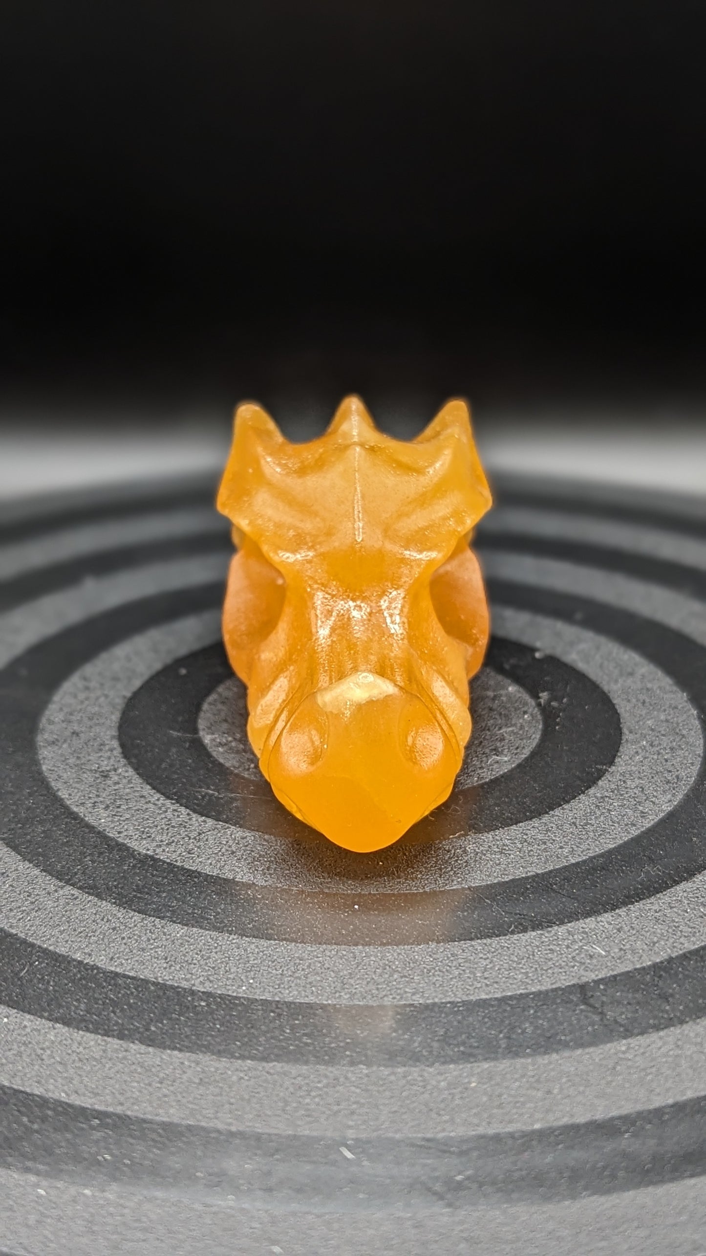 Dragon Head (Orange Calcite) - EMPOWERMENT, CONFIDENCE, HARMONY