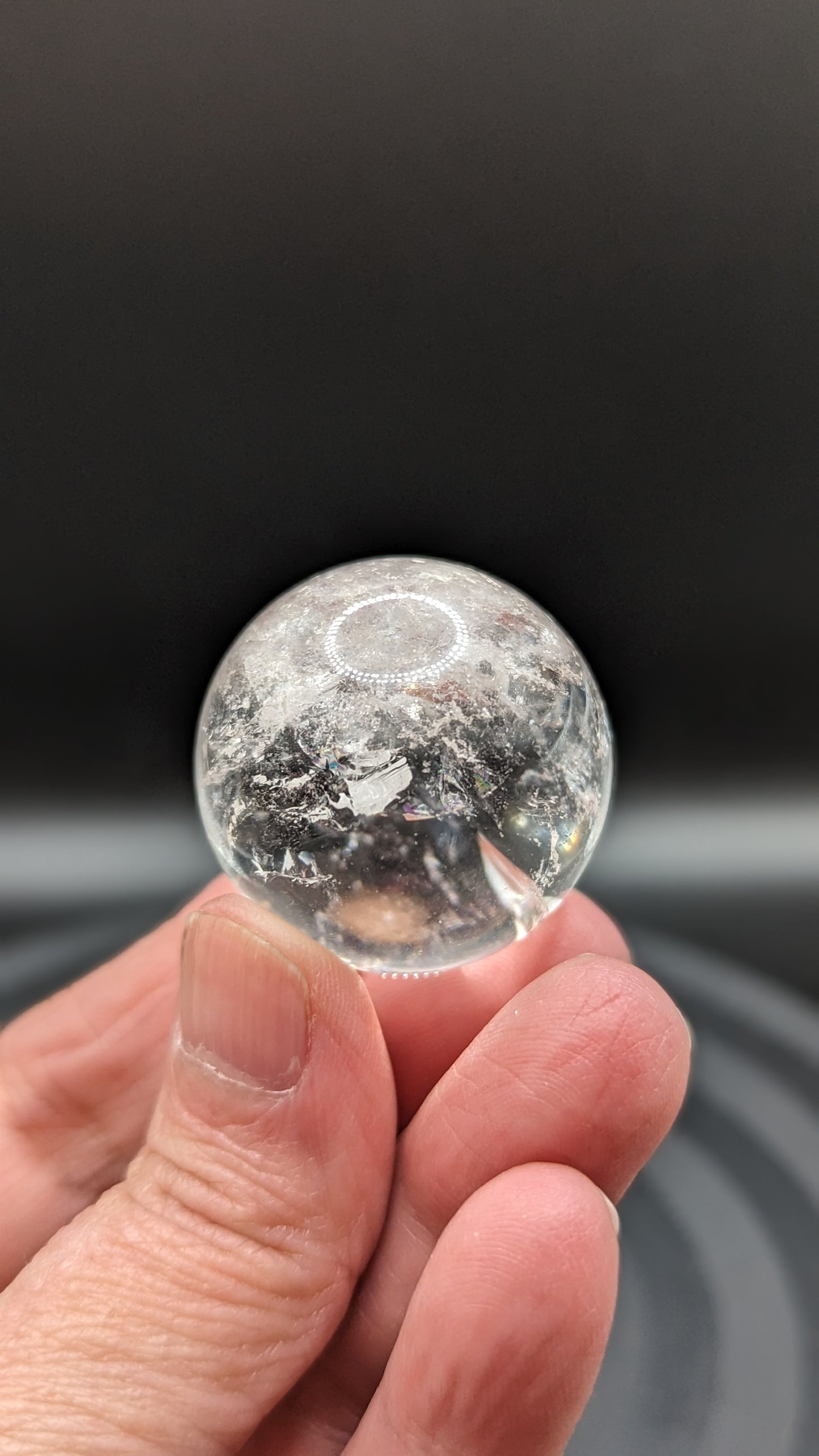 Clear Quartz Sphere -  SPIRITUAL GROWTH, PURITY, ENLIGHTENMENT