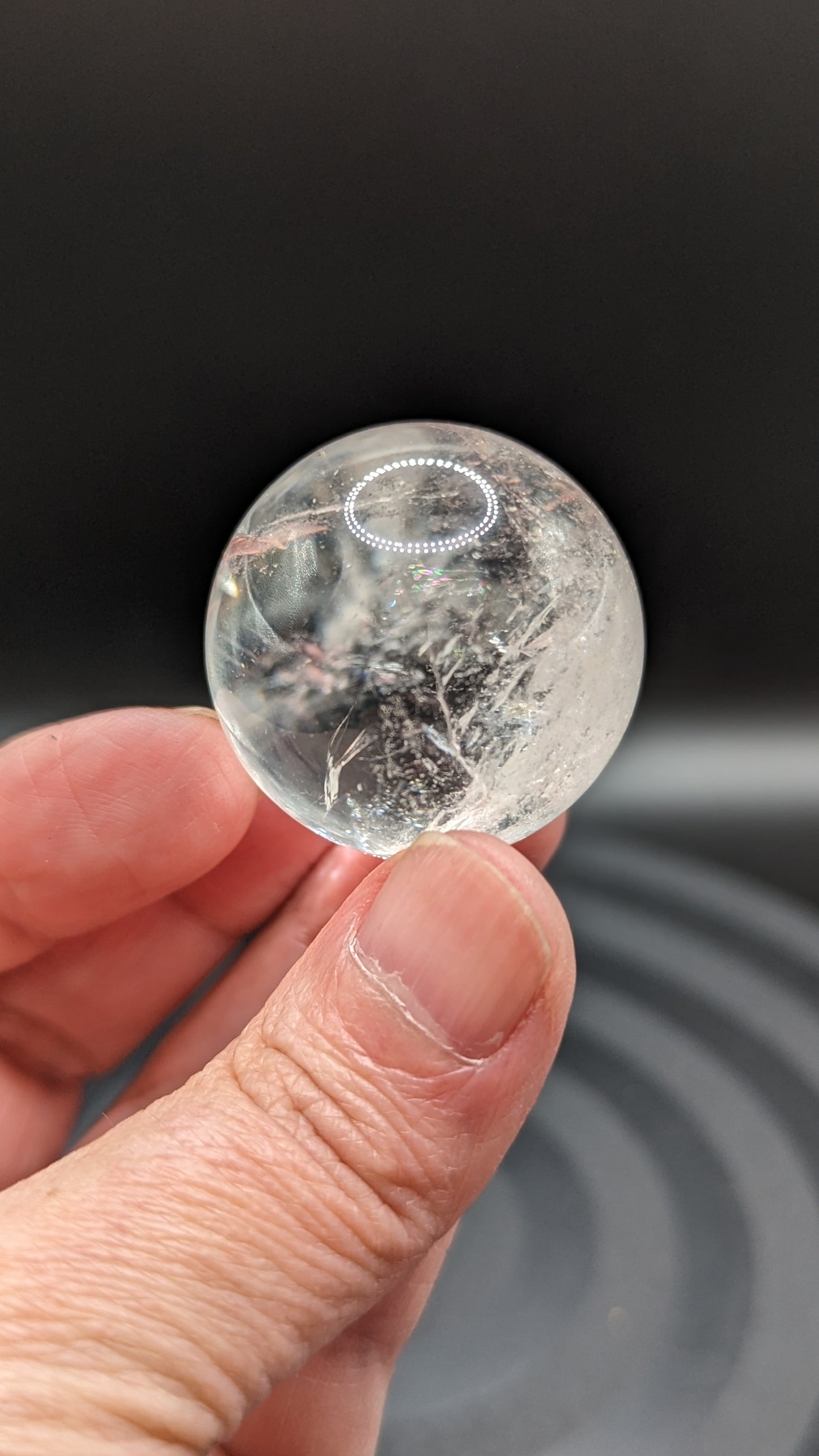 Clear Quartz Sphere -  SPIRITUAL GROWTH, PURITY, ENLIGHTENMENT