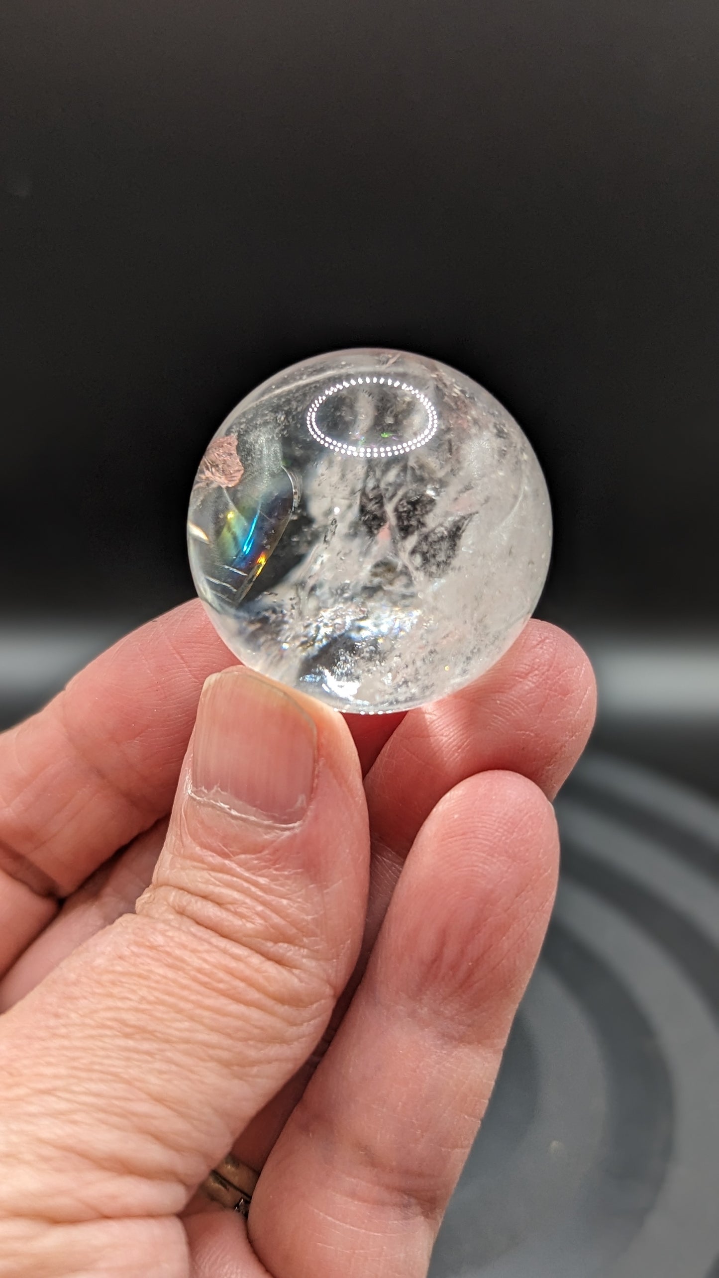 Clear Quartz Sphere -  SPIRITUAL GROWTH, PURITY, ENLIGHTENMENT