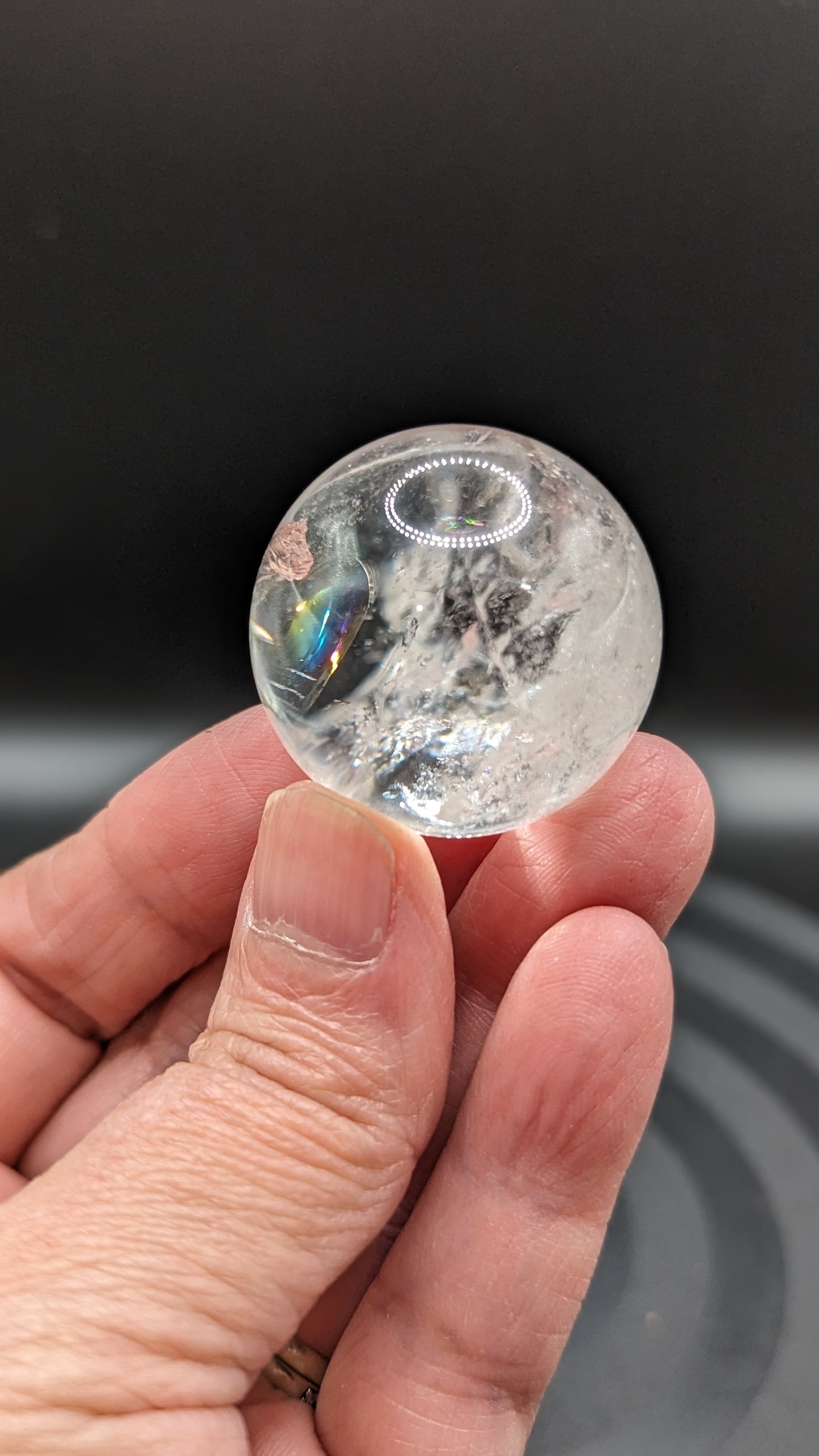 Clear Quartz Sphere -  SPIRITUAL GROWTH, PURITY, ENLIGHTENMENT