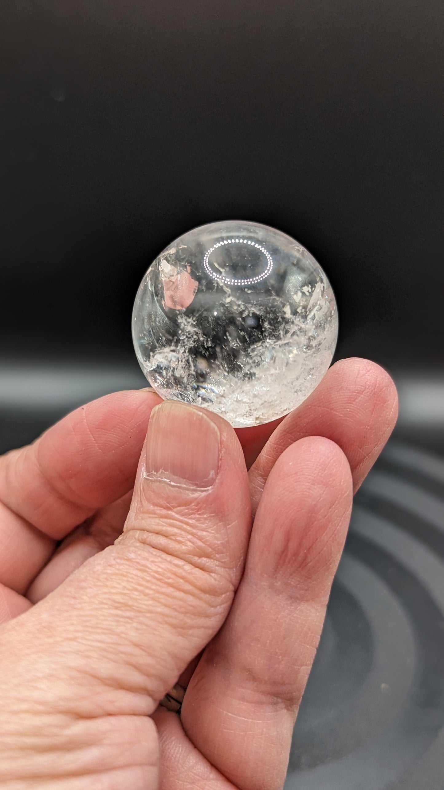 Clear Quartz Sphere -  SPIRITUAL GROWTH, PURITY, ENLIGHTENMENT