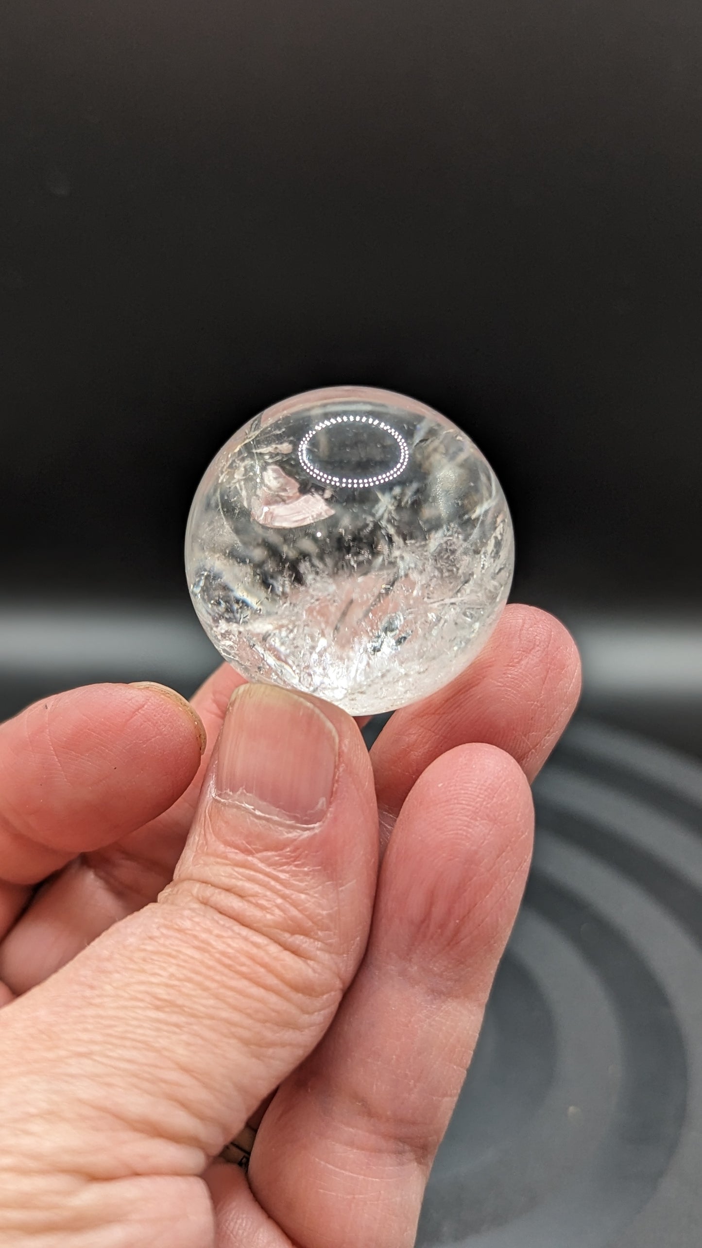 Clear Quartz Sphere -  SPIRITUAL GROWTH, PURITY, ENLIGHTENMENT