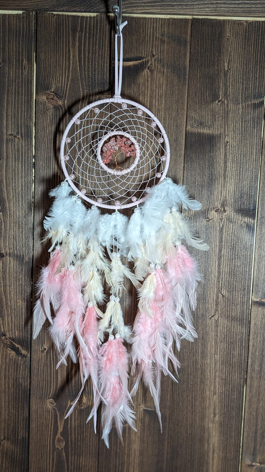 Rose Quartz Dream Catcher