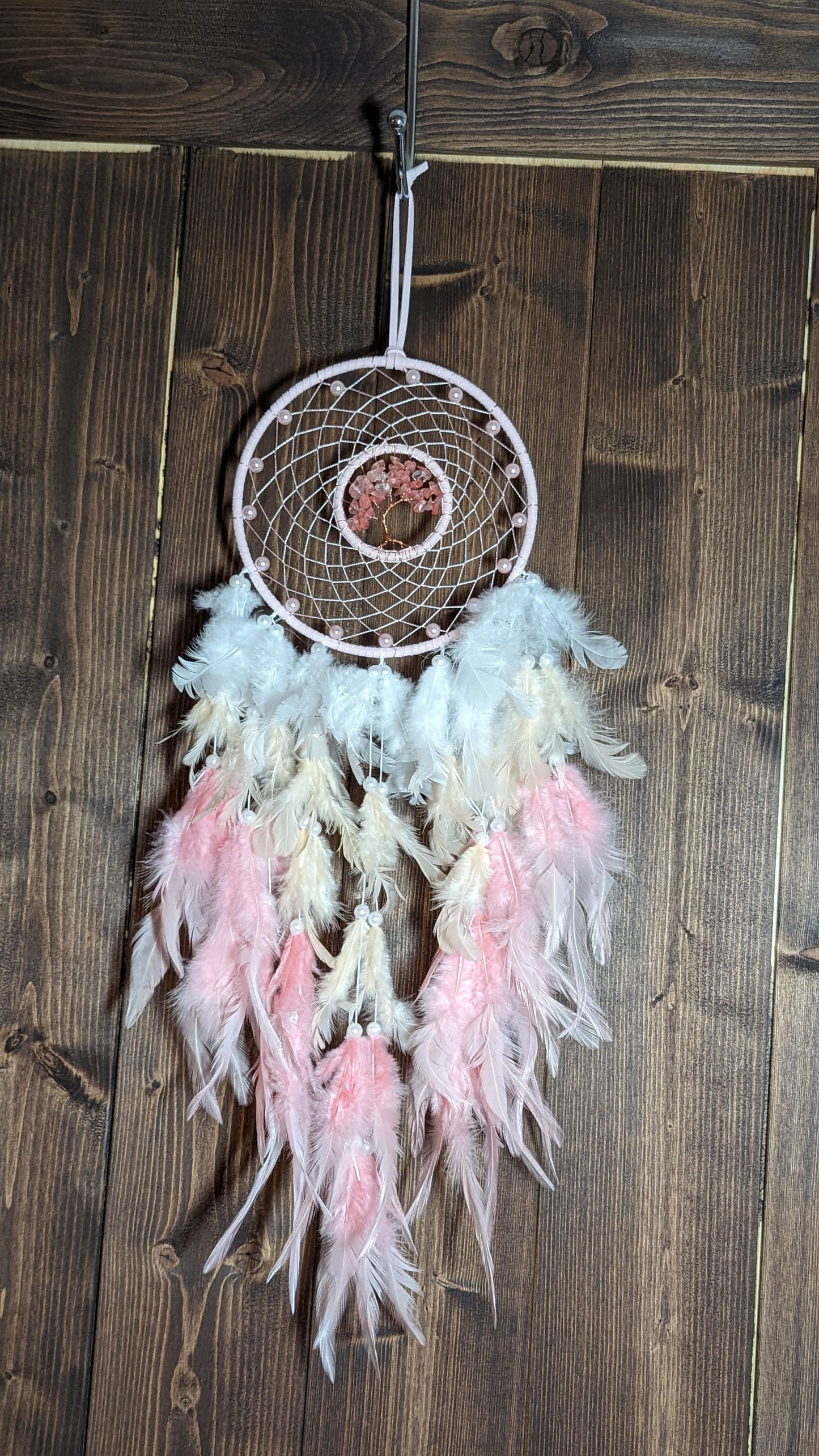 Rose Quartz Dream Catcher