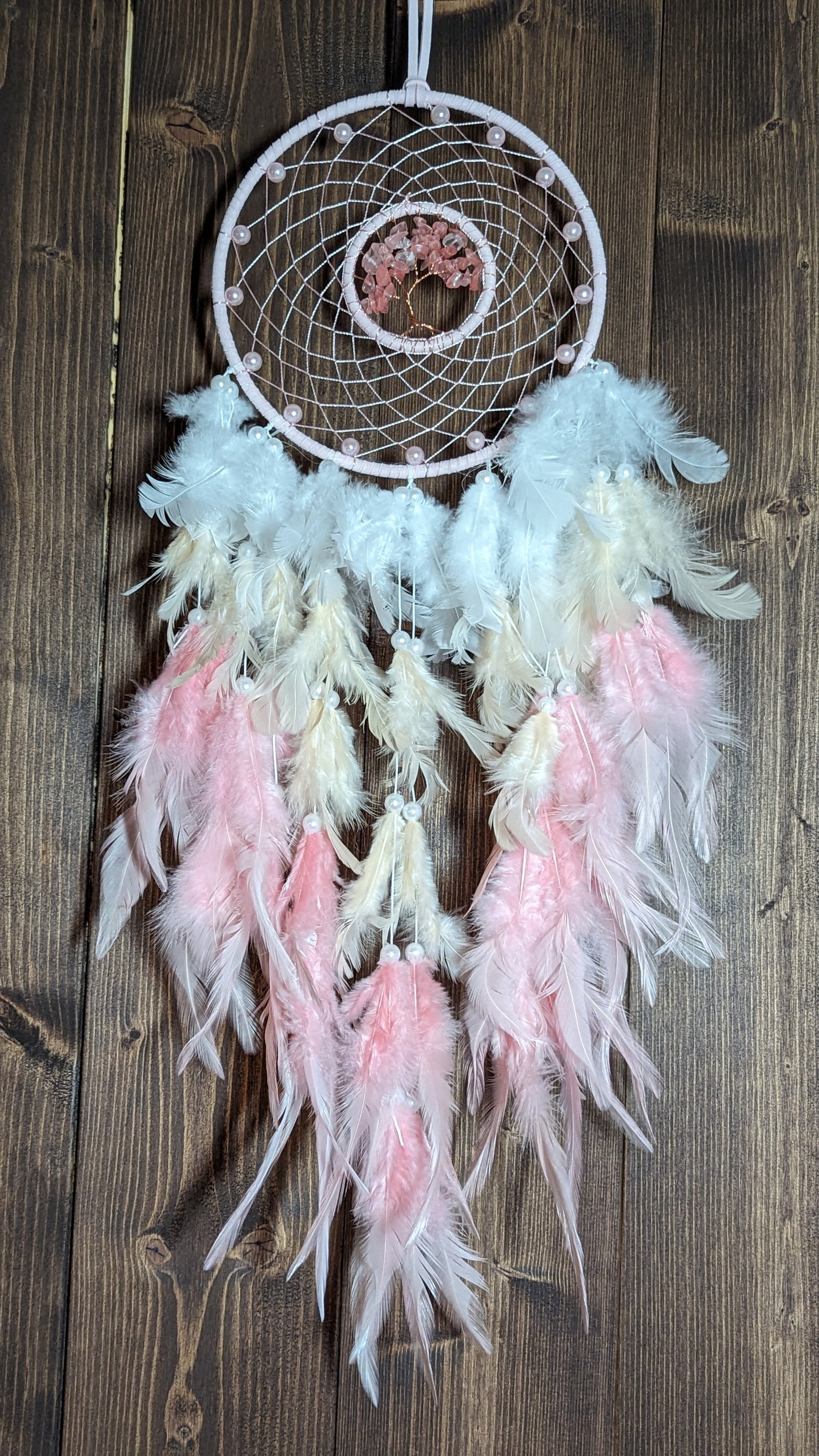 Rose Quartz Dream Catcher