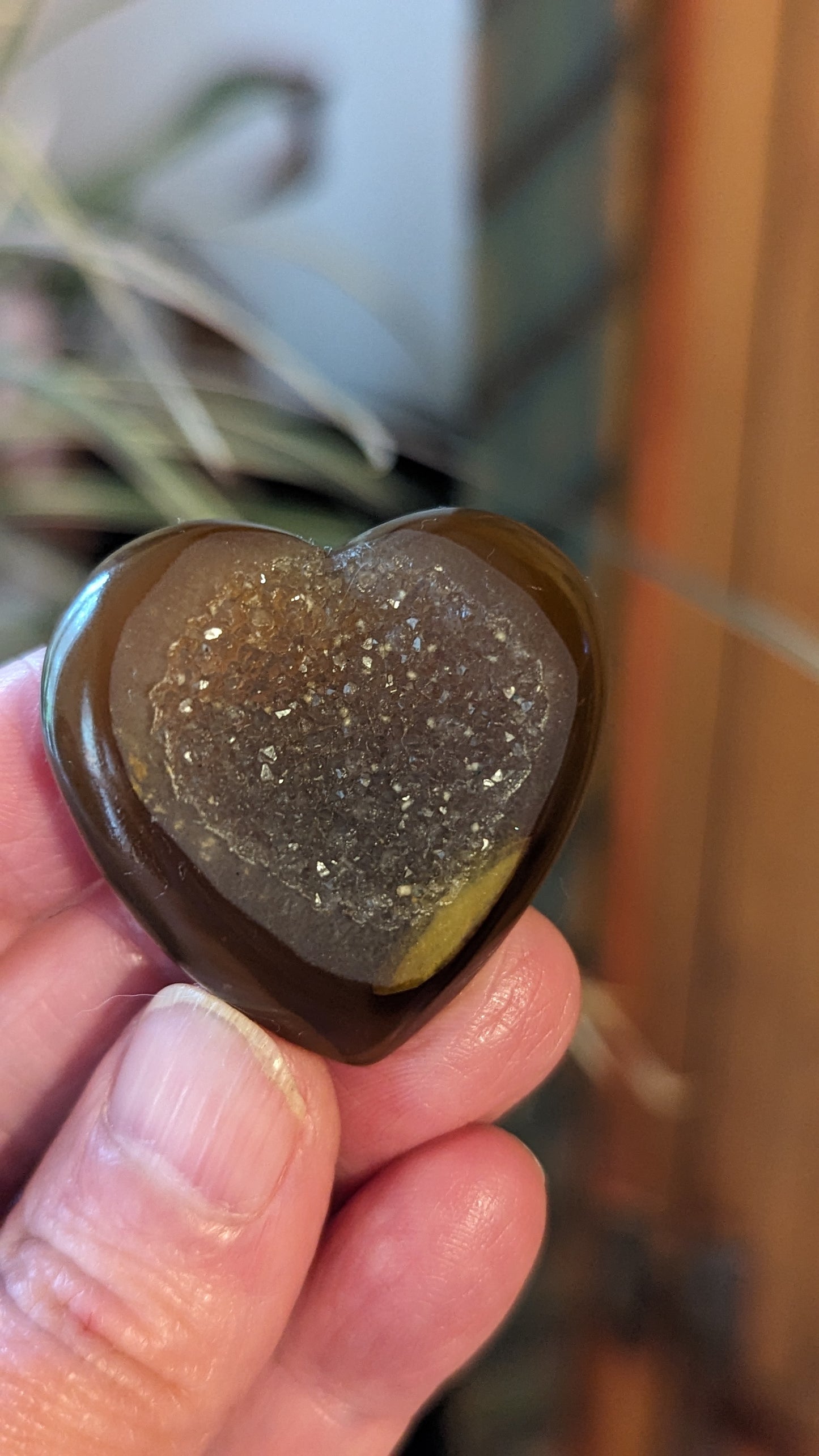 Druzy Agate Heart - PEACE, CREATIVITY, ABUNDANCE