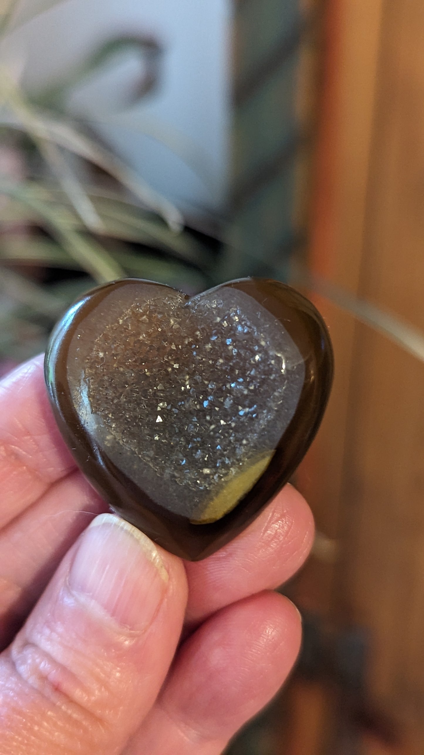 Druzy Agate Heart - PEACE, CREATIVITY, ABUNDANCE