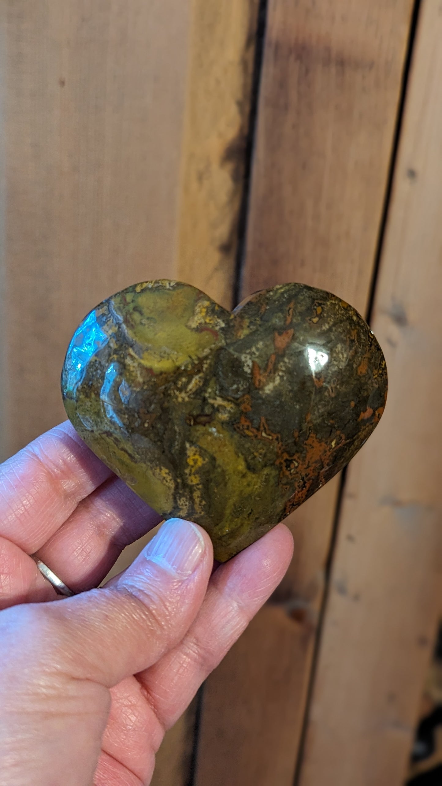 Ocean Jasper Heart - HAPPINESS, HEALING, PROTECTION