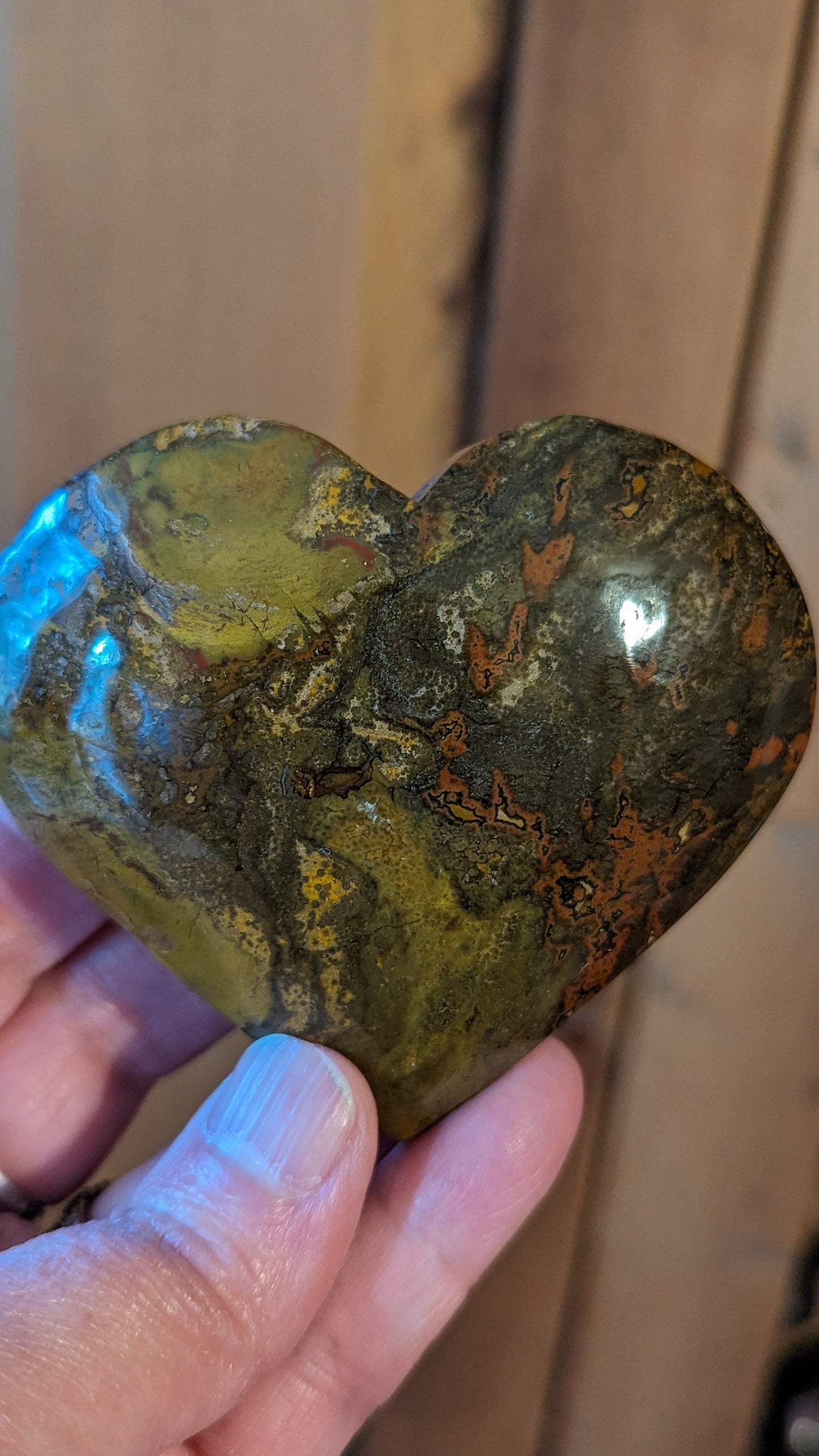 Ocean Jasper Heart - HAPPINESS, HEALING, PROTECTION