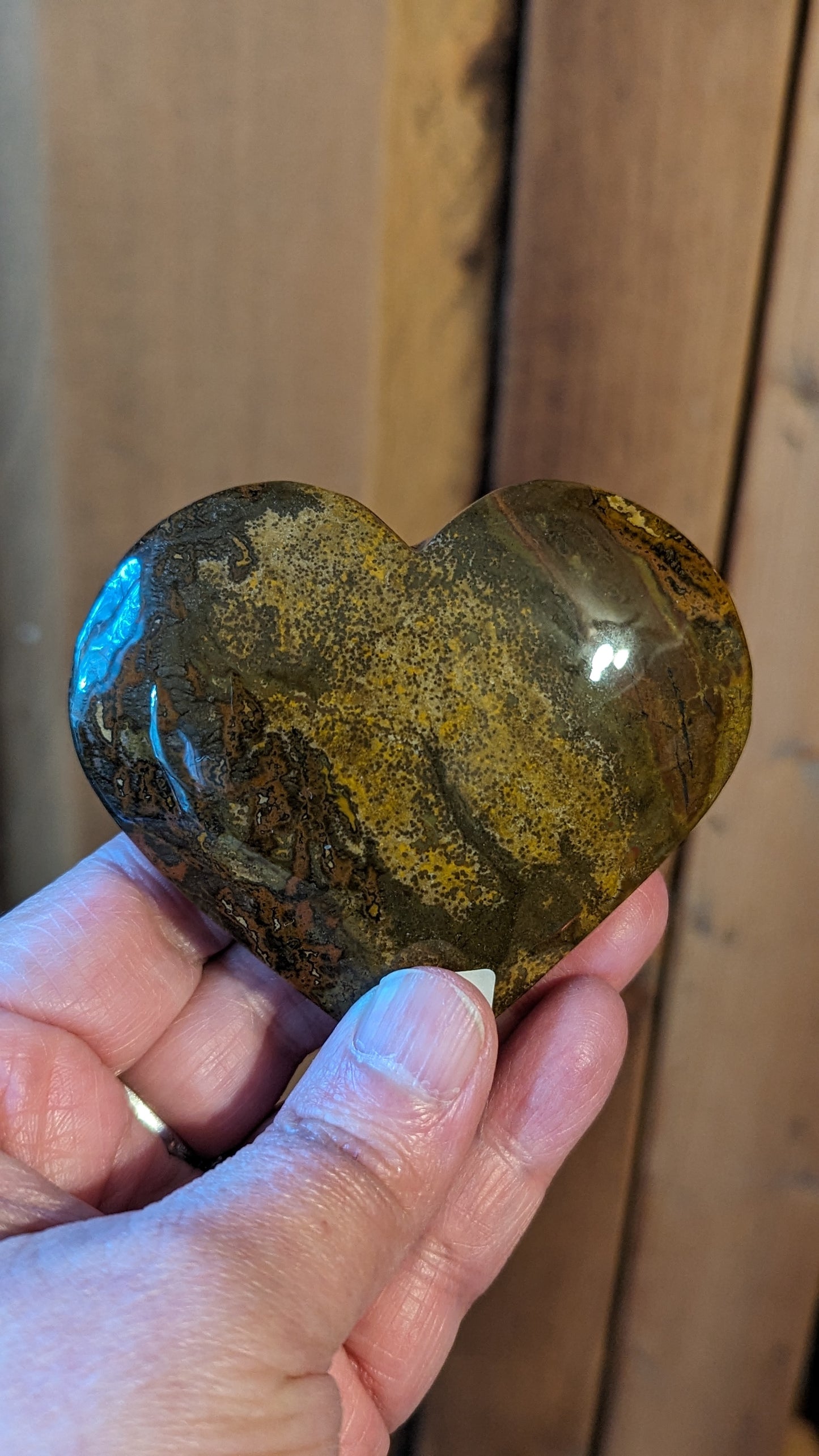 Ocean Jasper Heart - HAPPINESS, HEALING, PROTECTION