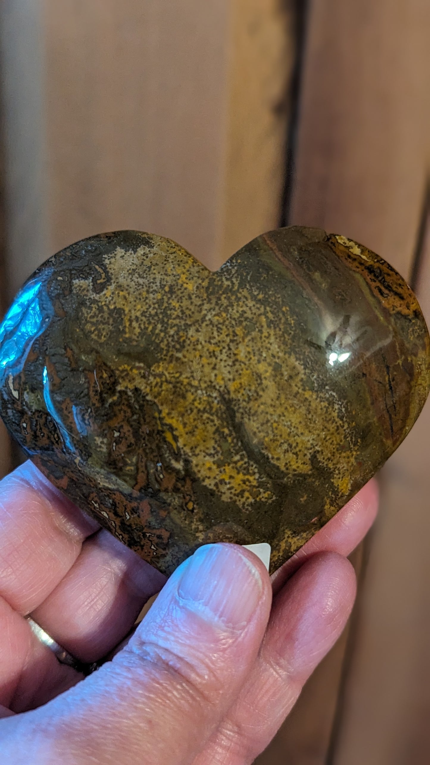 Ocean Jasper Heart - HAPPINESS, HEALING, PROTECTION