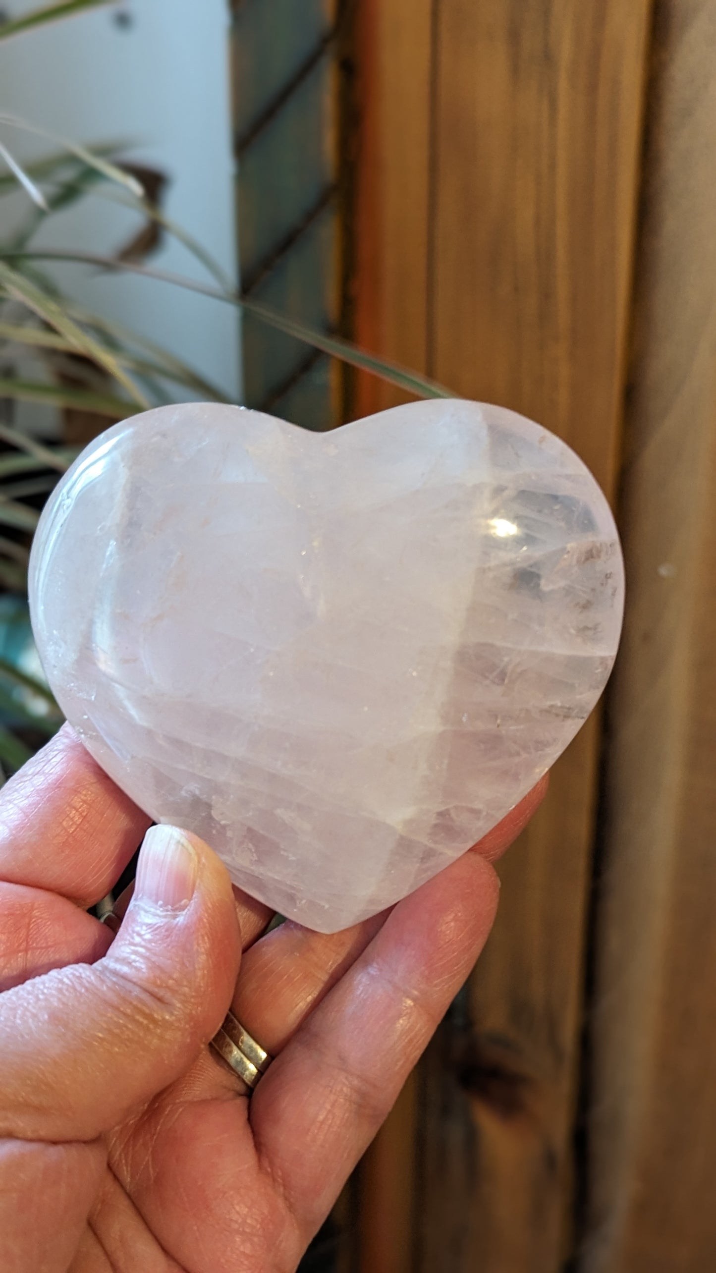 Rose Quartz Heart - LOVE, PROTECTION, FORGIVENESS