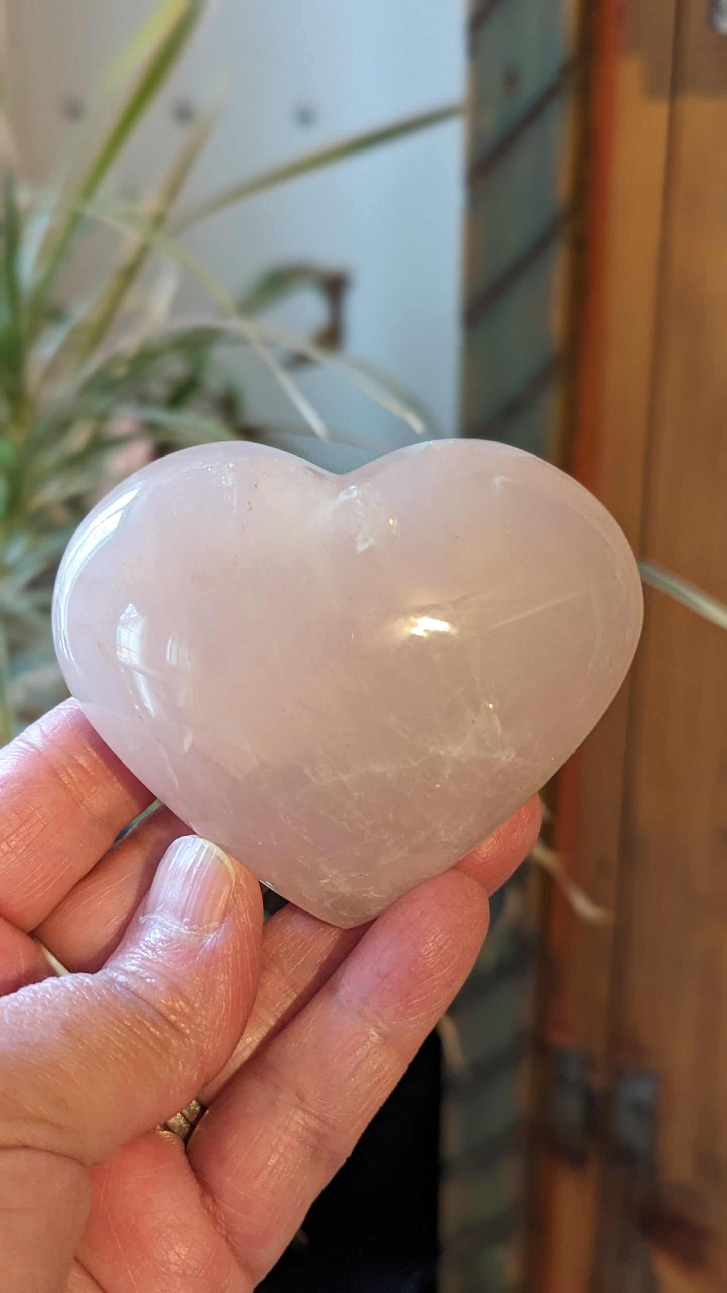 Rose Quartz Heart - LOVE, PROTECTION, FORGIVENESS